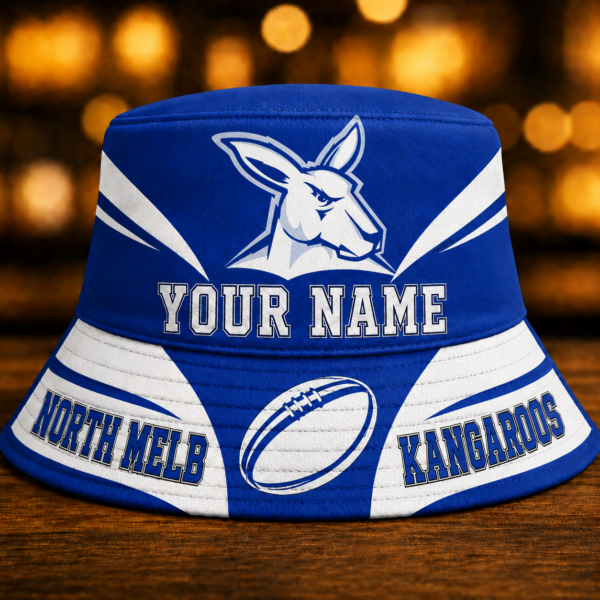 North Melb Kangaroos Bucket Hat 1