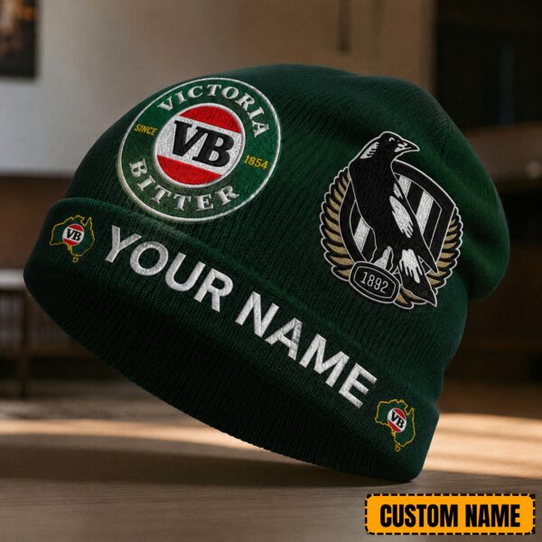Collingwood Magpies Beanie Hat 2
