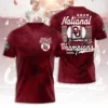 Oklahoma Sooners 2026 NCAA Baseball Men’s College World Series Champions 3D Apparel TLILY4