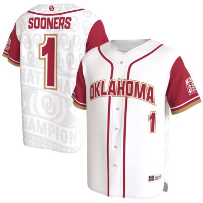 Oklahoma Sooners 2026 NCAA Baseball Men’s College World Series Champions Baseball Jersey - BJLILY001