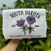 Embroidered South Dakota American Pasque State Sweatshirt