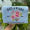 Embroidered Delaware Peach Blossom State Sweatshirt