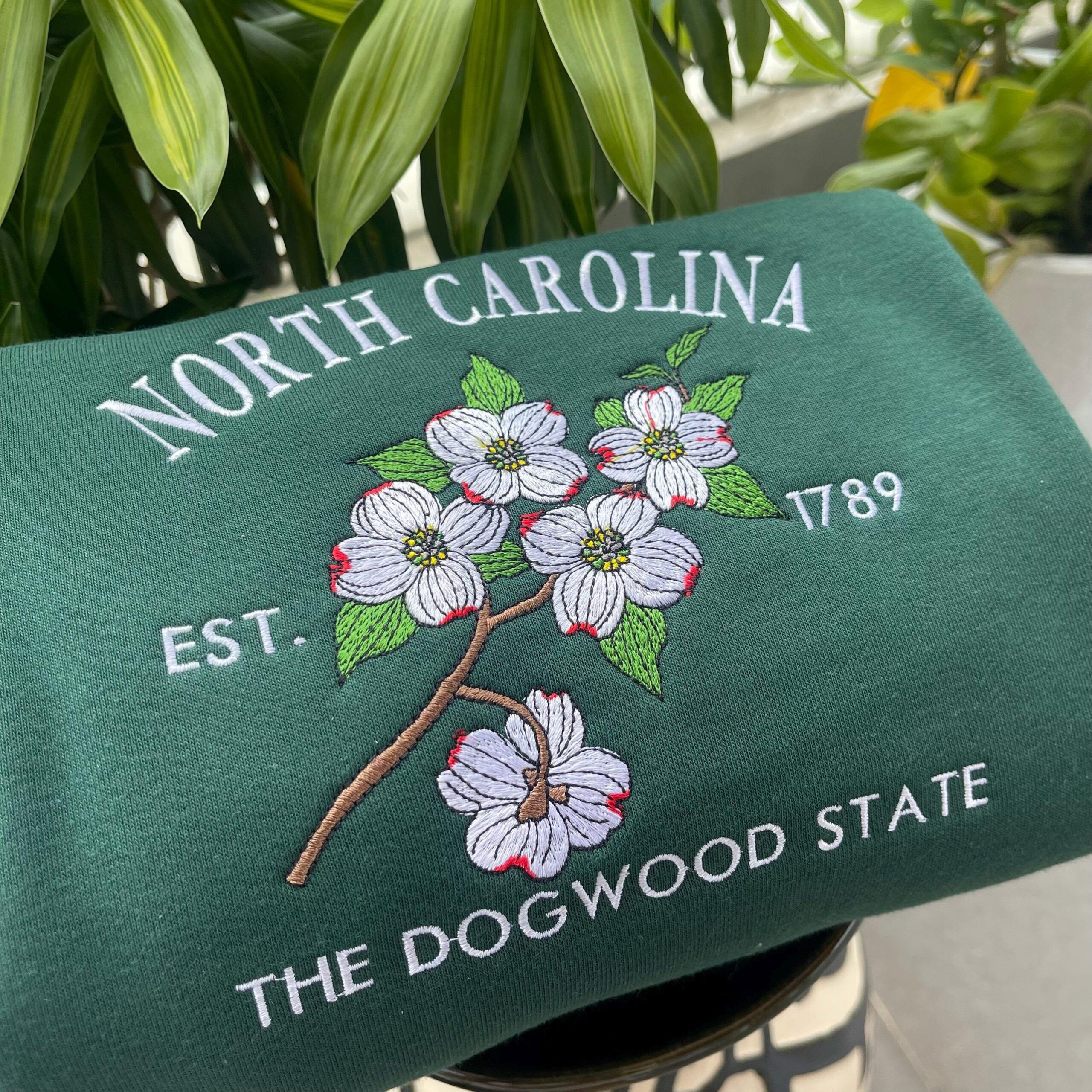 Embroidered North Carolina Dogwood State Sweatshirt - Image 2