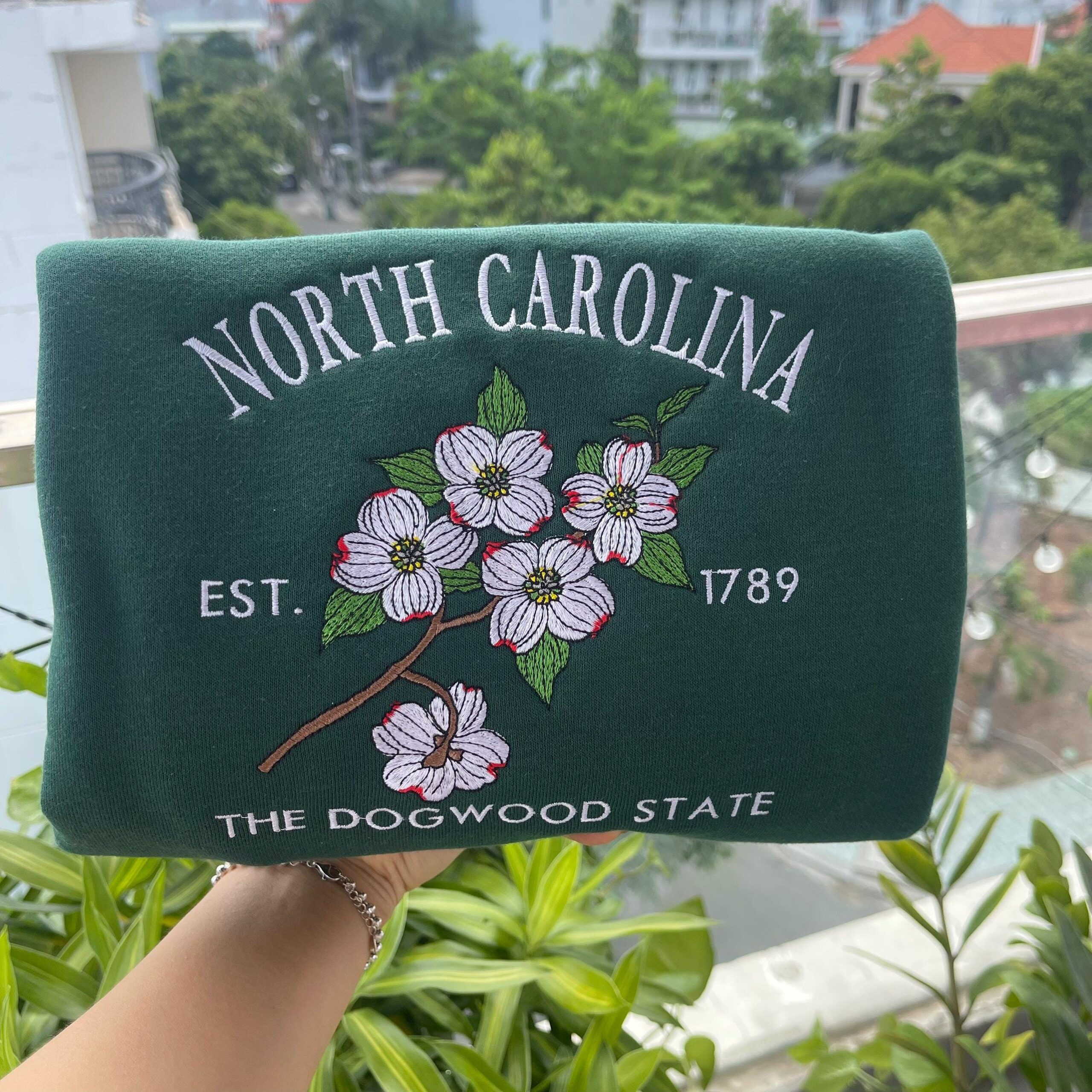 Embroidered North Carolina Dogwood State Sweatshirt - Image 3