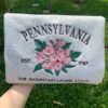 Embroidered Pennsylvania Mountain Laurel Sweatshirt
