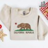 Embroidered California Republic Bear Sweatshirt