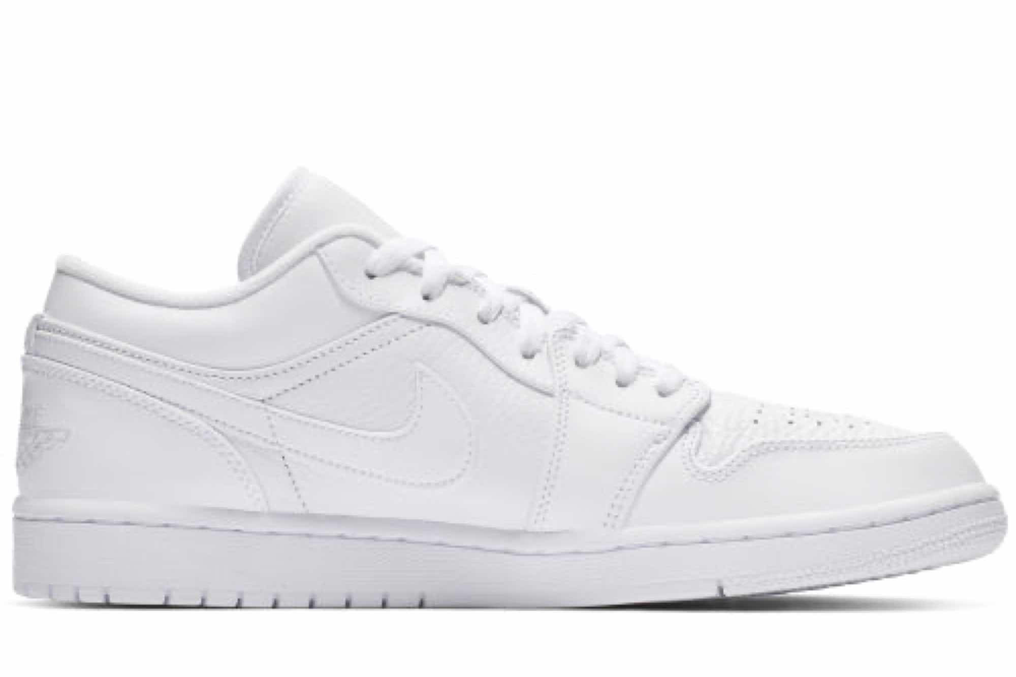 Air Jordan 1 Retro Low ‘Triple White’ 553558-111 - Image 2