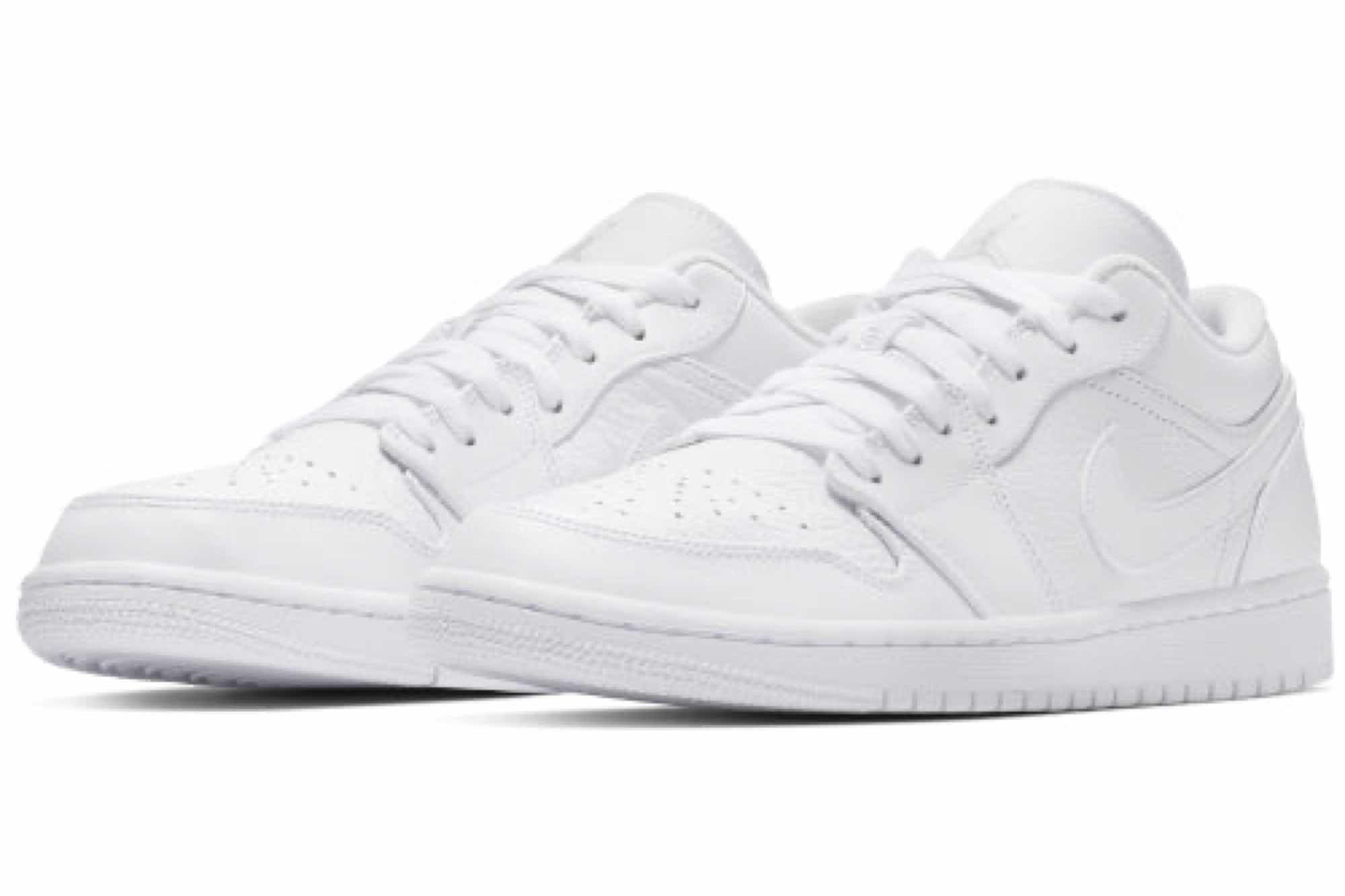 Air Jordan 1 Retro Low ‘Triple White’ 553558-111 - Image 3
