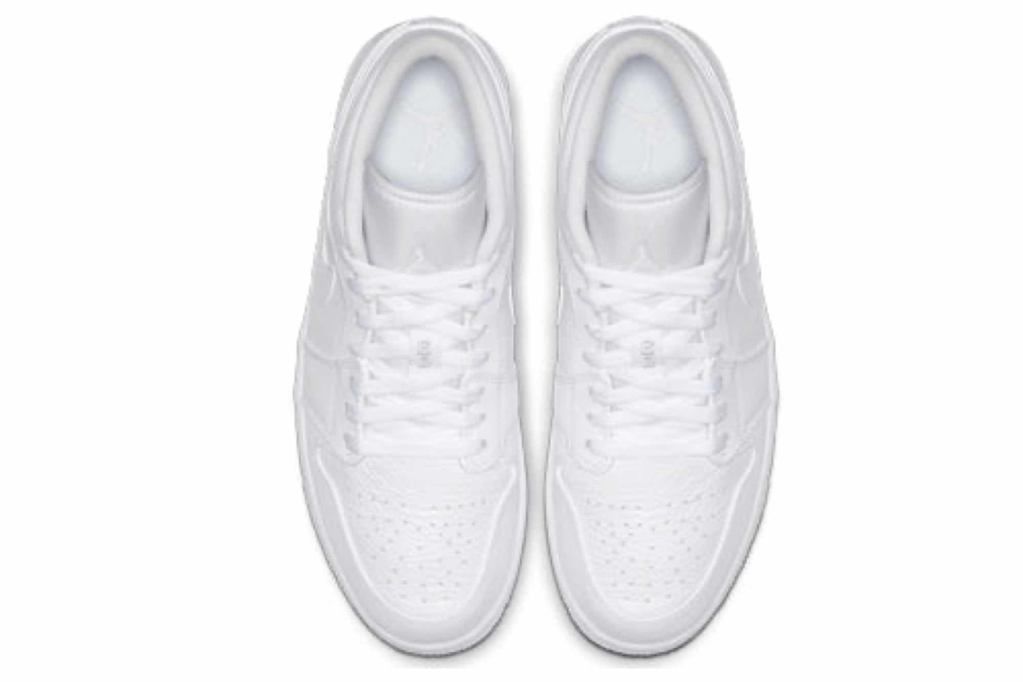Air Jordan 1 Retro Low ‘Triple White’ 553558-111 - Image 4