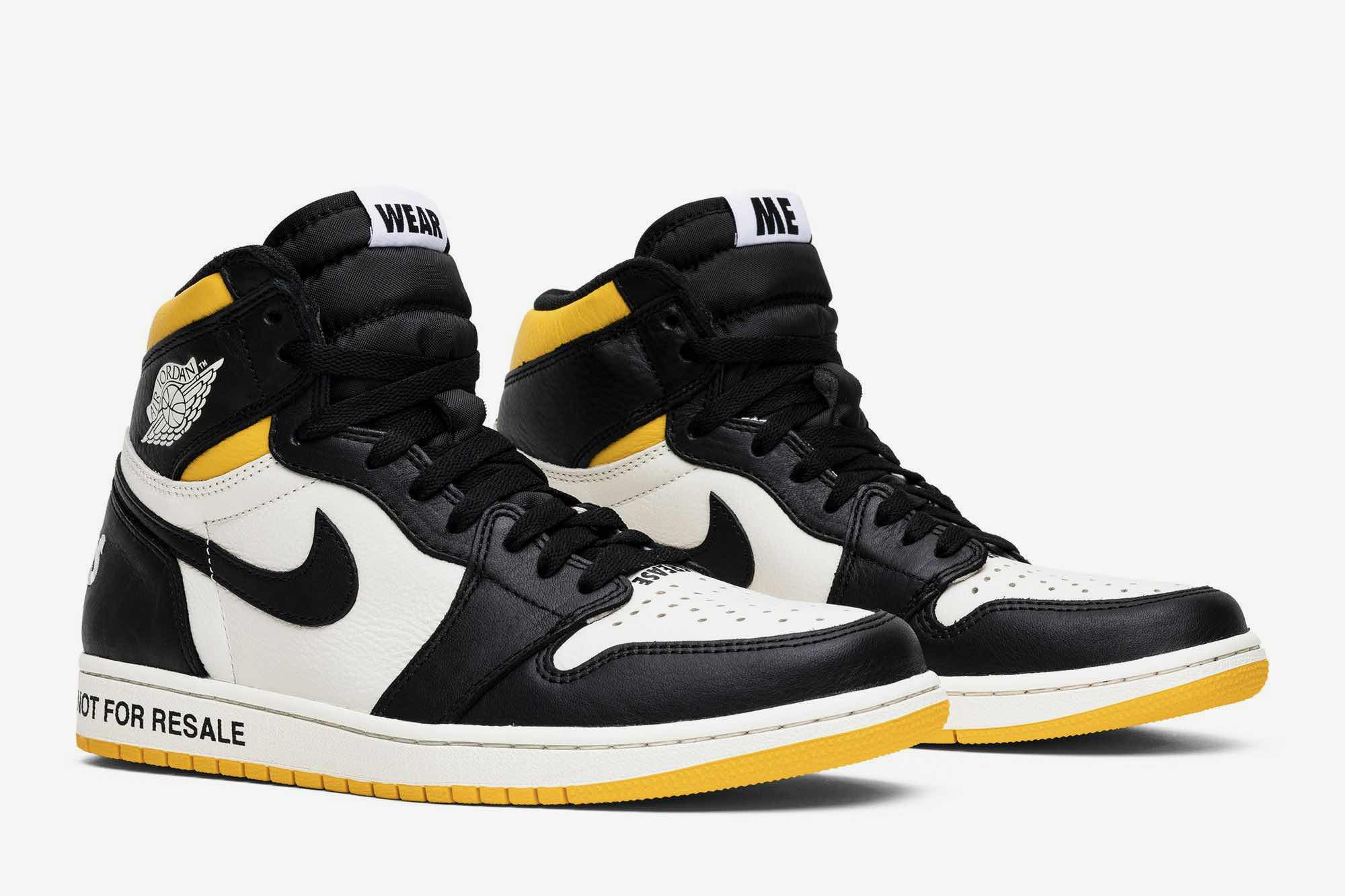 Air Jordan 1 Retro High OG NRG ‘Not For Resale Yellow’ 861428-107 - Image 8
