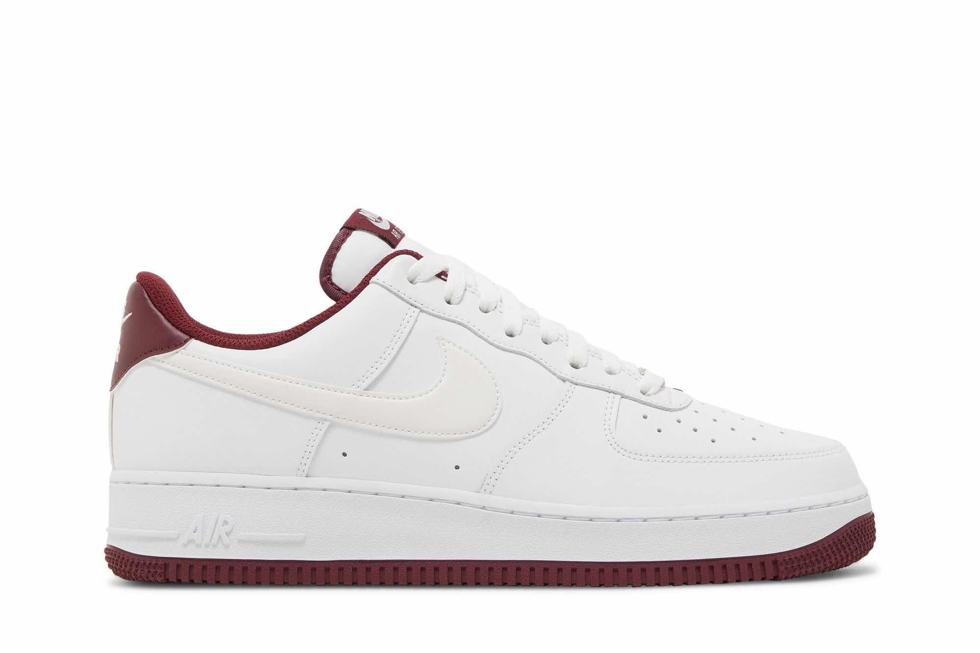 Nike Air Force 1 ’07 ‘White Dark Beetroot’ DH7561-106