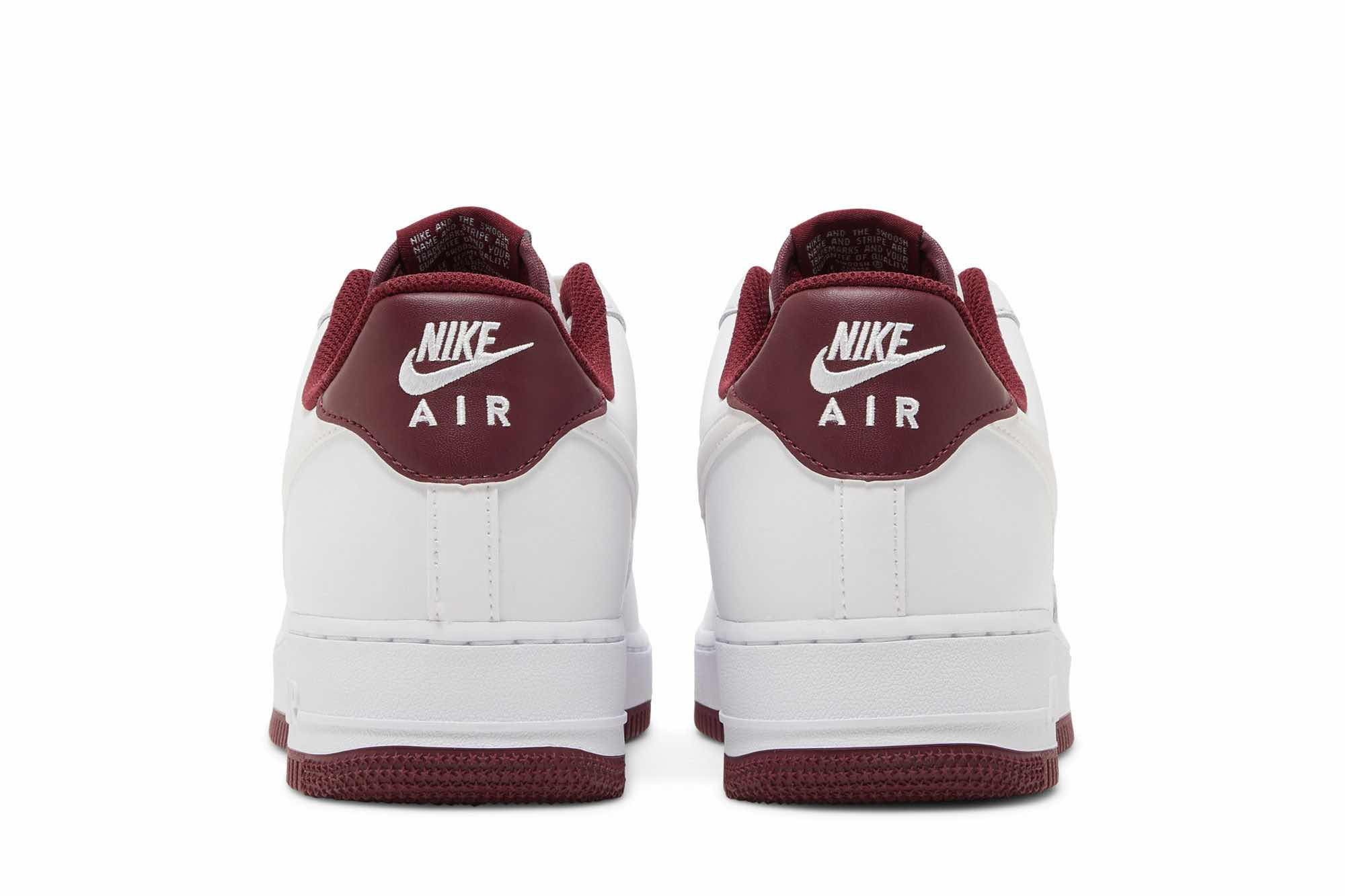 Nike Air Force 1 ’07 ‘White Dark Beetroot’ DH7561-106 - Image 6
