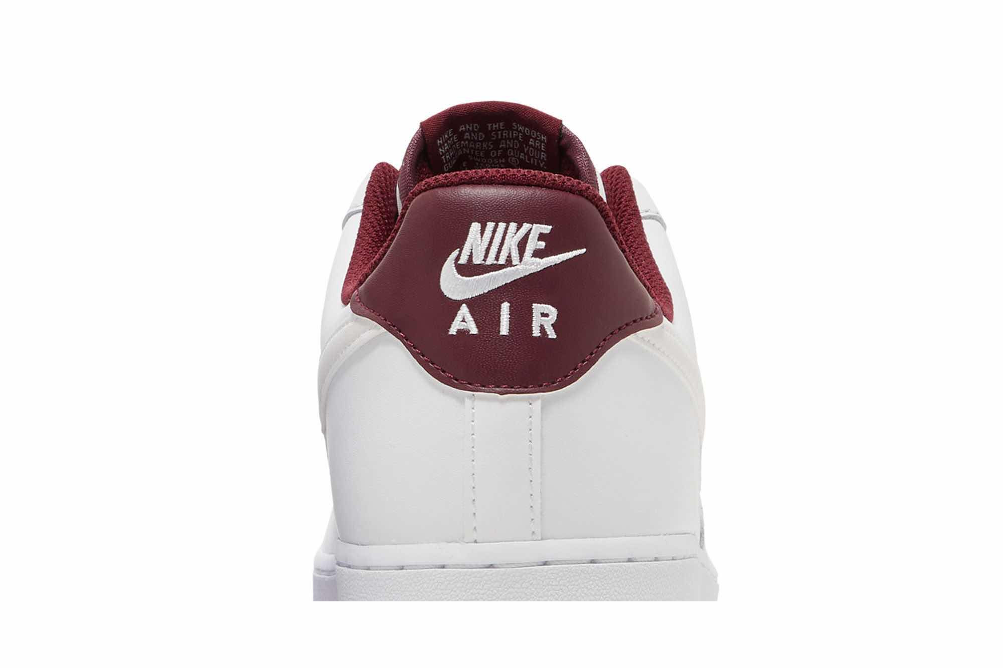 Nike Air Force 1 ’07 ‘White Dark Beetroot’ DH7561-106 - Image 7