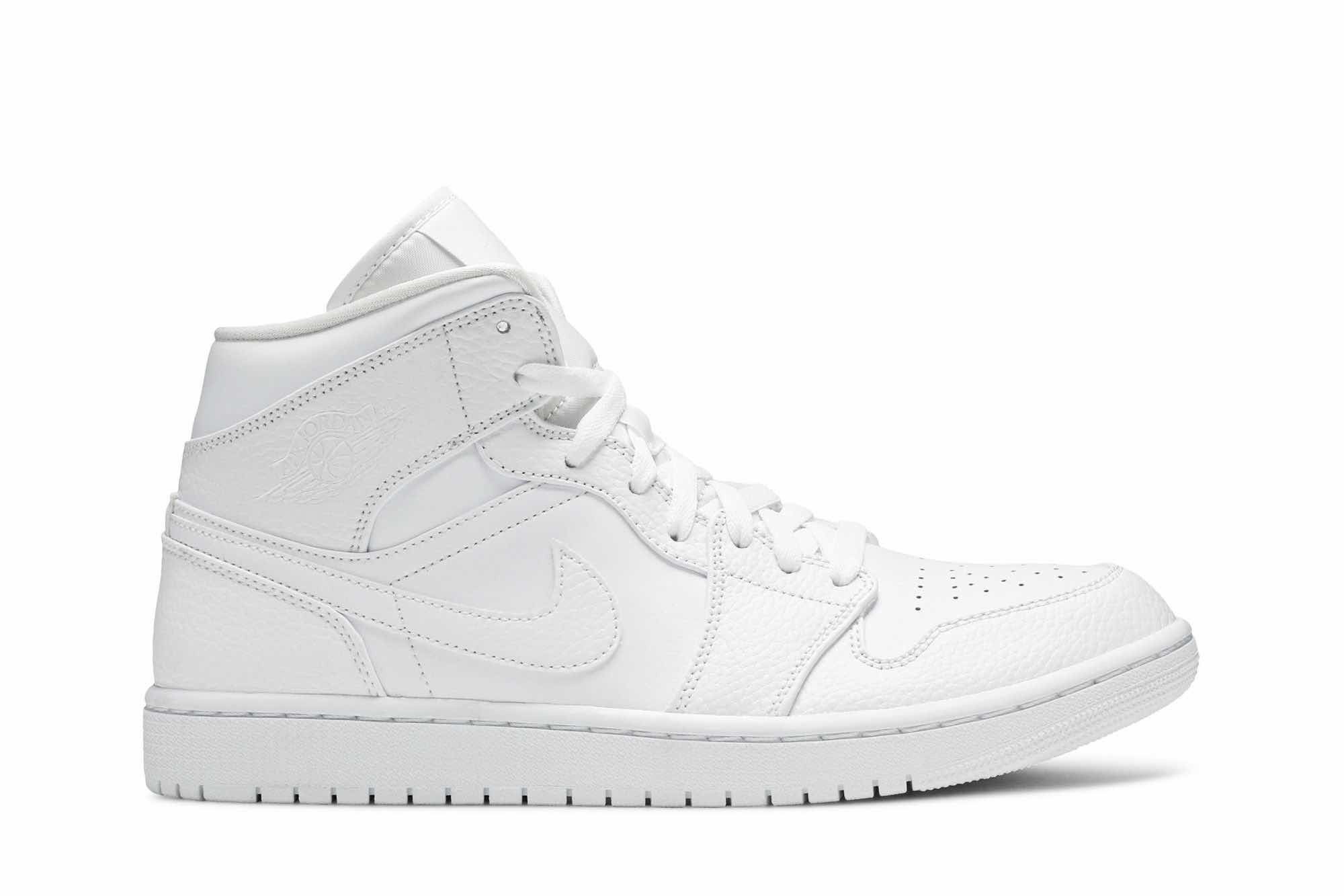 Air Jordan 1 Mid ‘Triple White 2020’ 554724-130