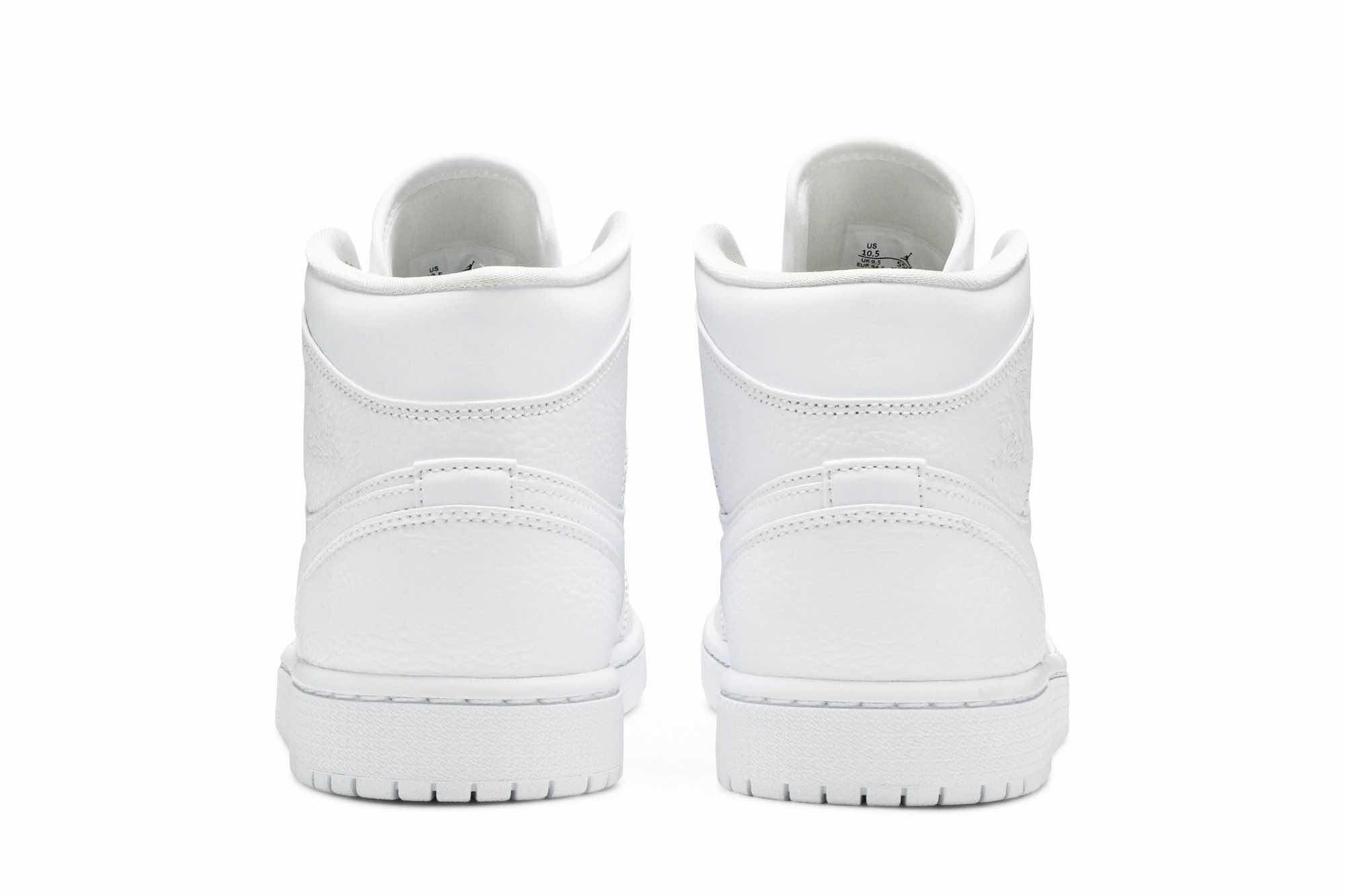 Air Jordan 1 Mid ‘Triple White 2020’ 554724-130 - Image 6