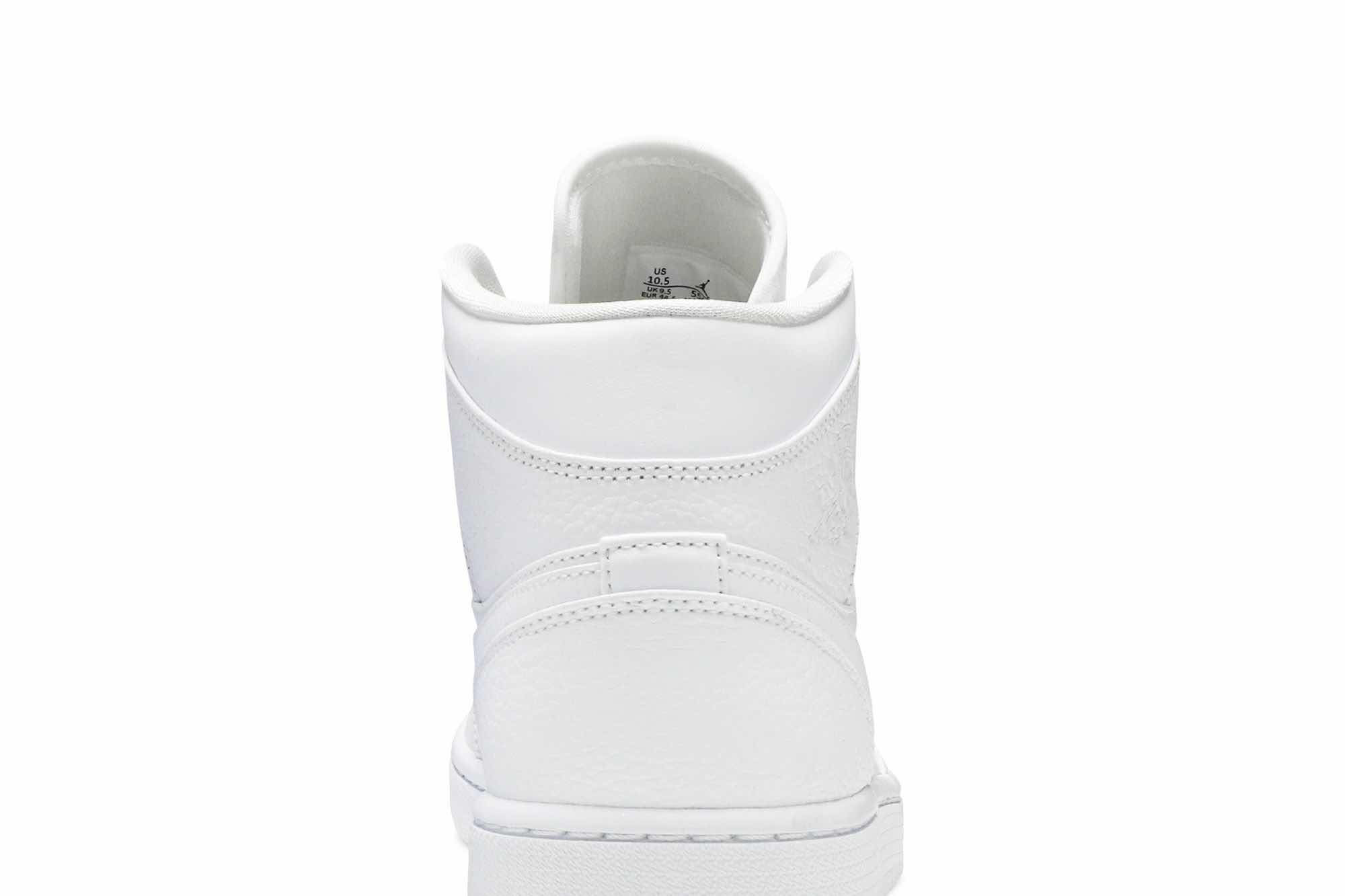 Air Jordan 1 Mid ‘Triple White 2020’ 554724-130 - Image 7