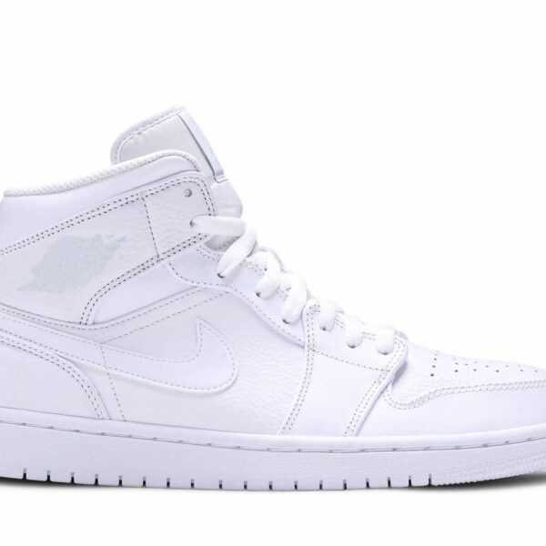 Air Jordan 1 Mid ‘Triple White 2018’ 554724-109