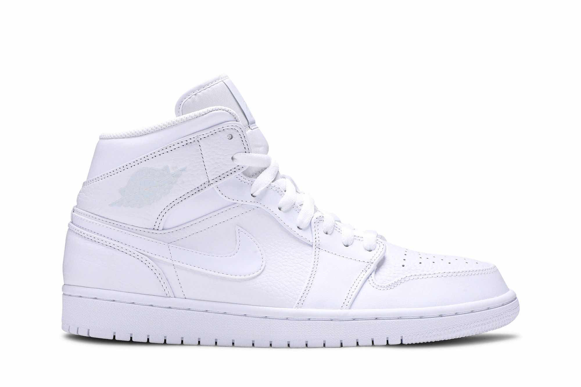 Air Jordan 1 Mid ‘Triple White 2018’ 554724-109