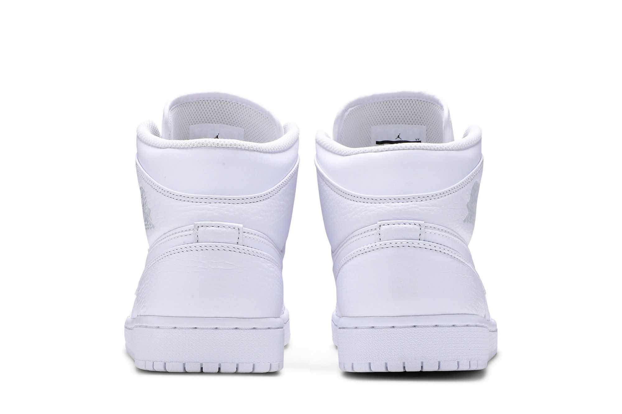 Air Jordan 1 Mid ‘Triple White 2018’ 554724-109 - Image 6