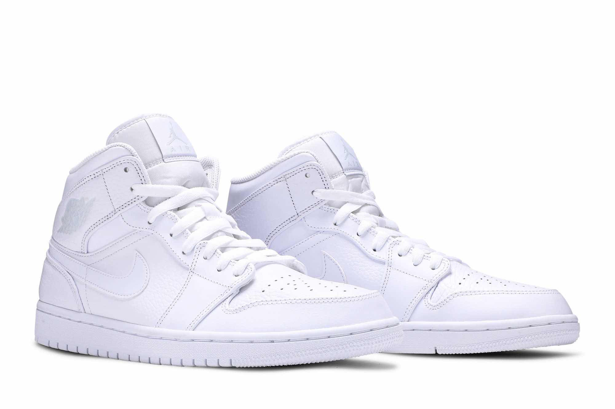 Air Jordan 1 Mid ‘Triple White 2018’ 554724-109 - Image 8