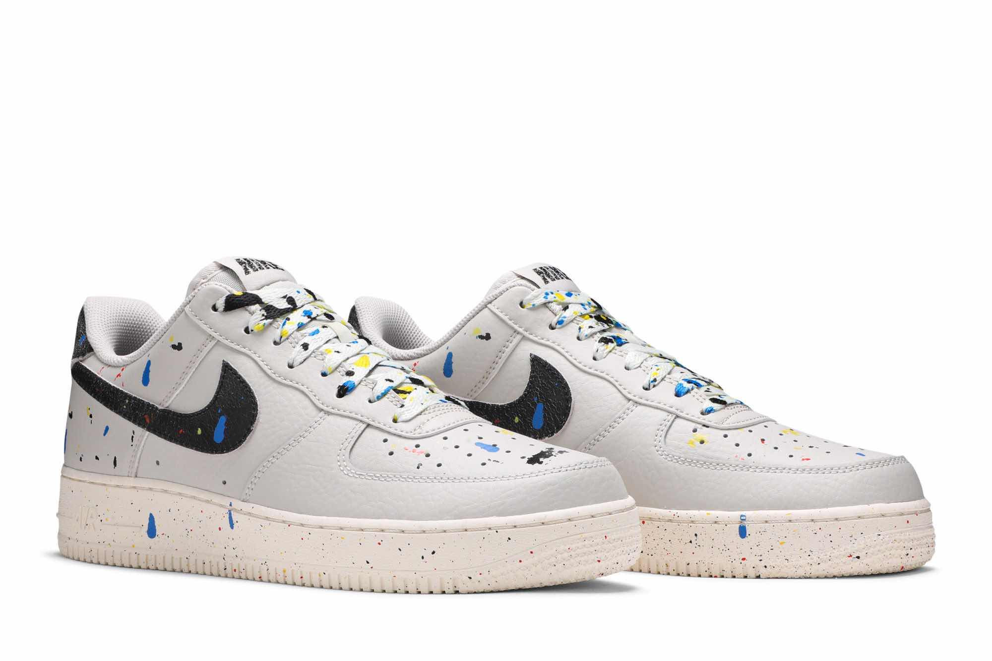 Nike Air Force 1 ’07 LV8 ‘Paint Splatter - Light Bone’ CZ0339-001 - Image 8