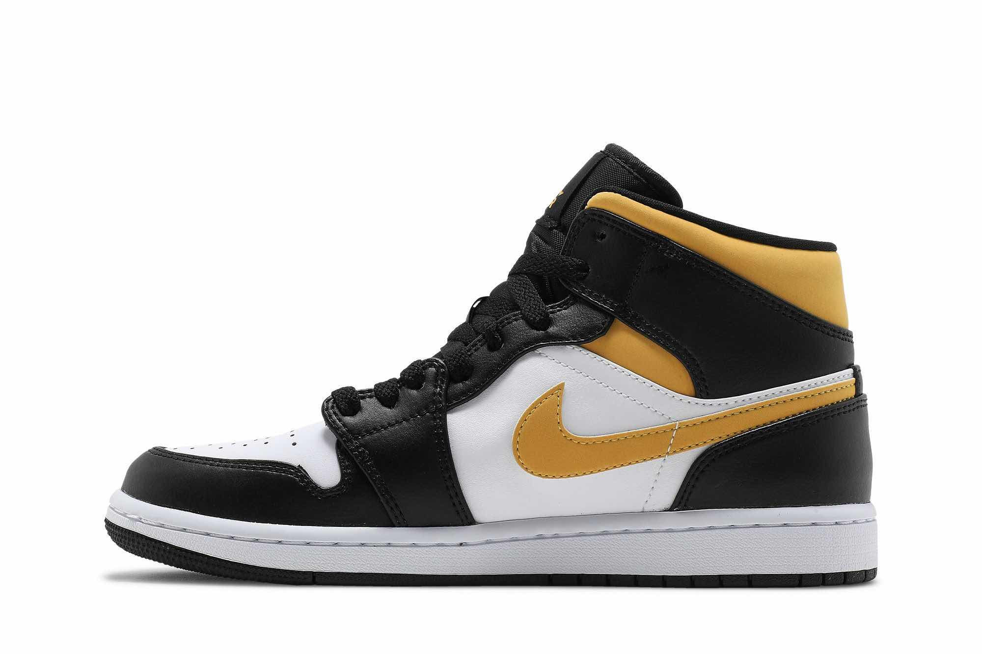 Air Jordan 1 Mid ‘Black University Gold’ 554724-177 - Image 3