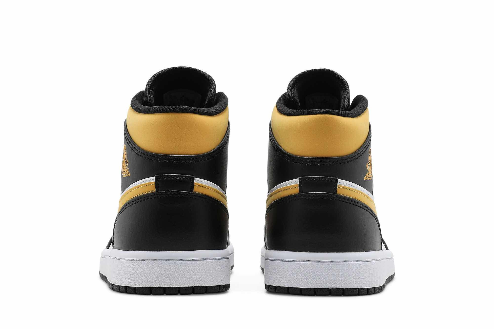 Air Jordan 1 Mid ‘Black University Gold’ 554724-177 - Image 6