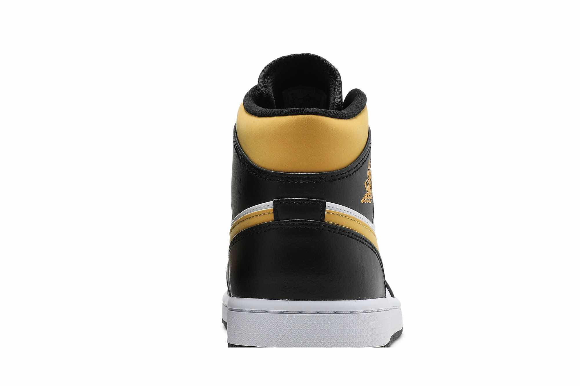 Air Jordan 1 Mid ‘Black University Gold’ 554724-177 - Image 7