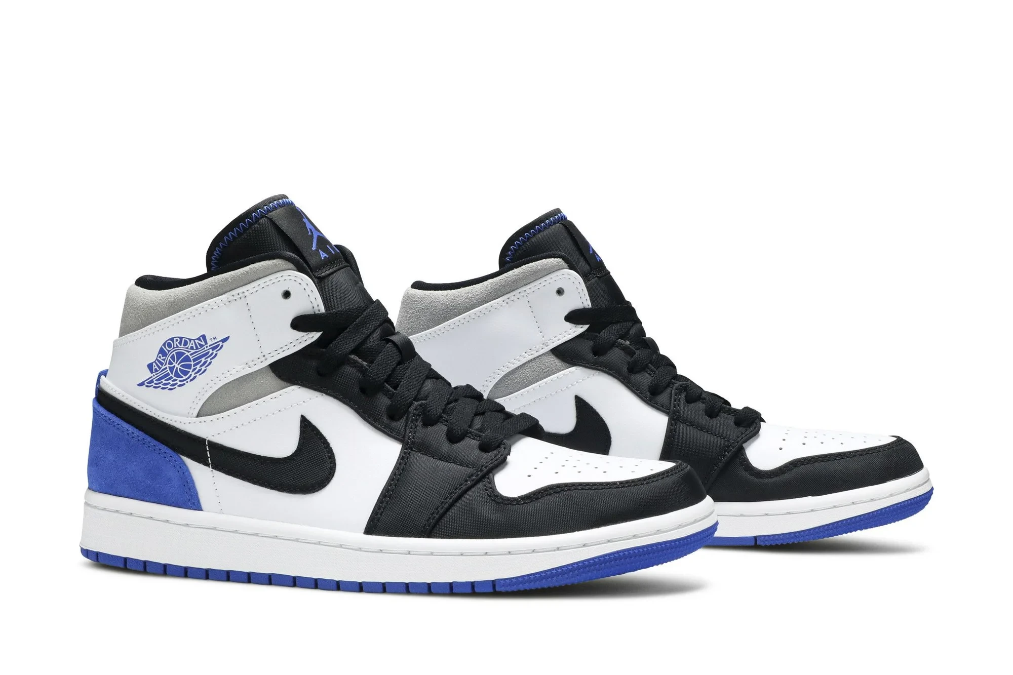 Air Jordan 1 Mid SE 'Royal Black Toe' 852542-102 - Image 8