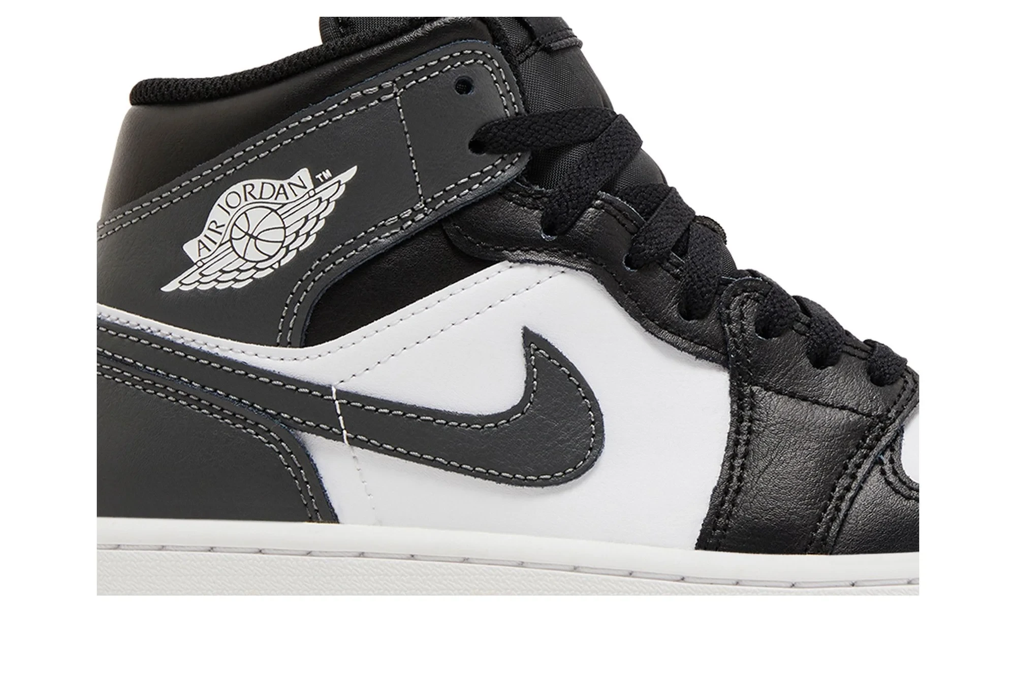 Air Jordan 1 Mid 'Black Iron Grey' DQ8426-001 - Image 2