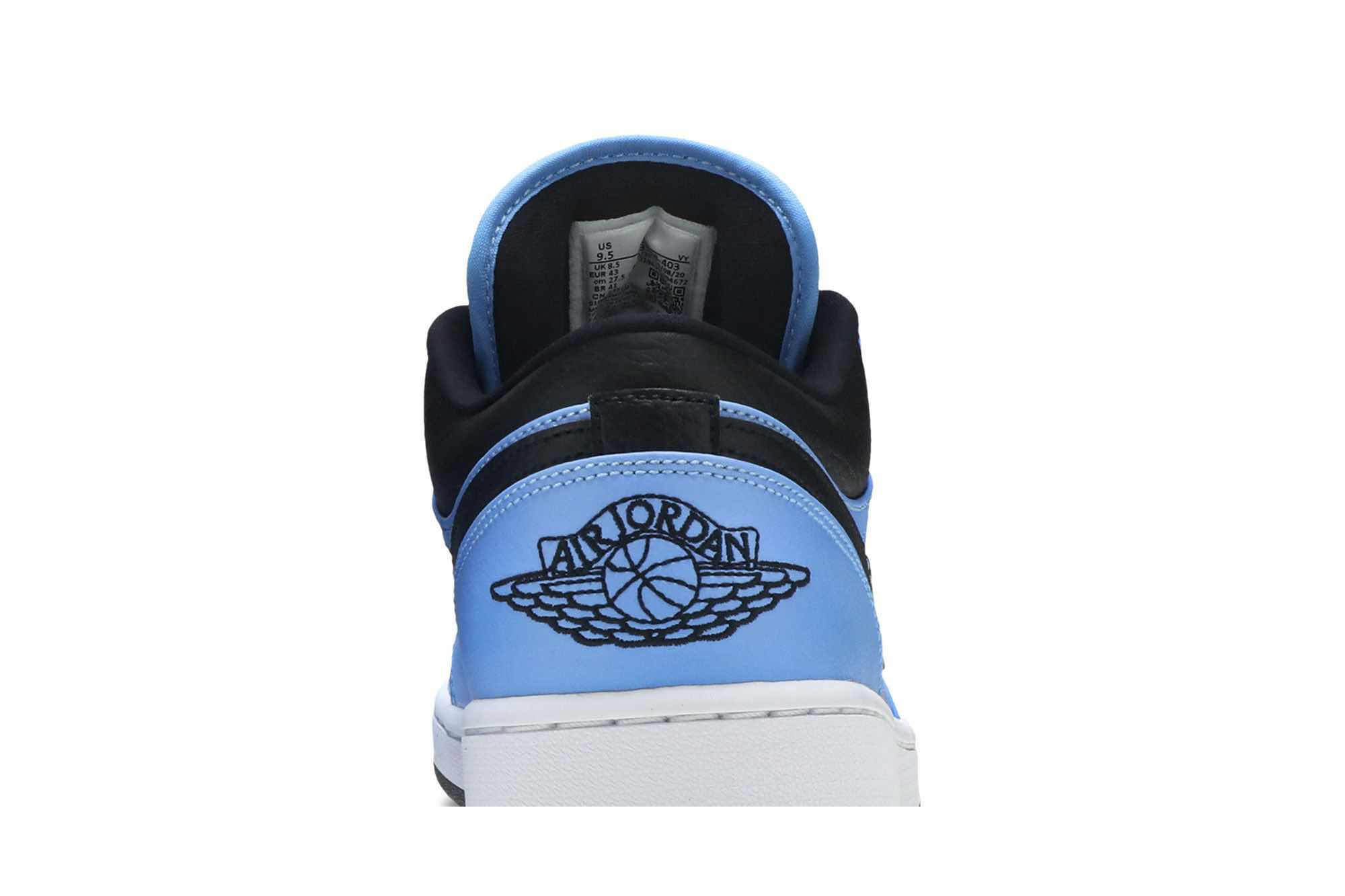 Air Jordan 1 Low ‘University Blue Black’ 553558-403 - Image 7