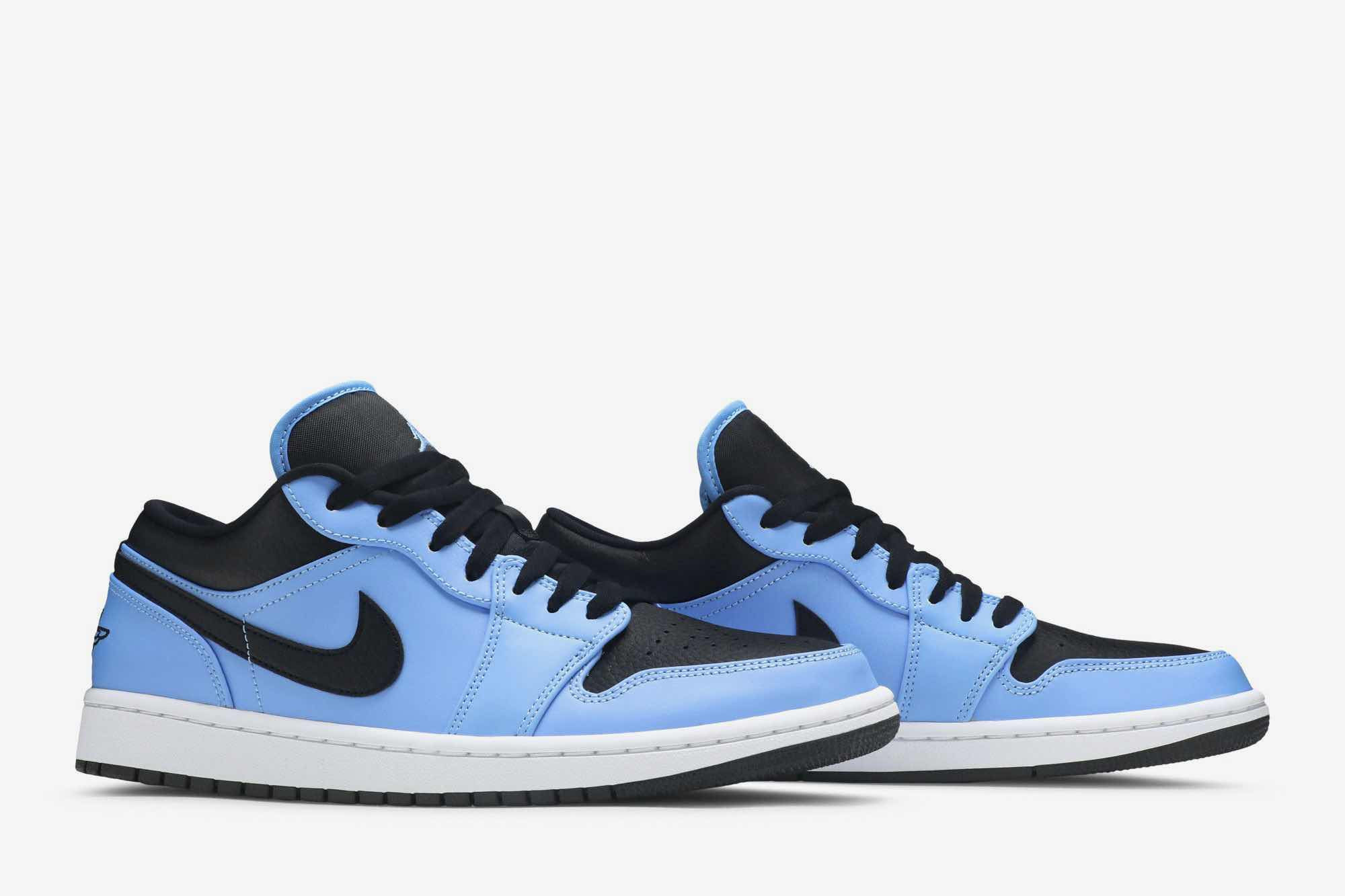 Air Jordan 1 Low ‘University Blue Black’ 553558-403 - Image 8