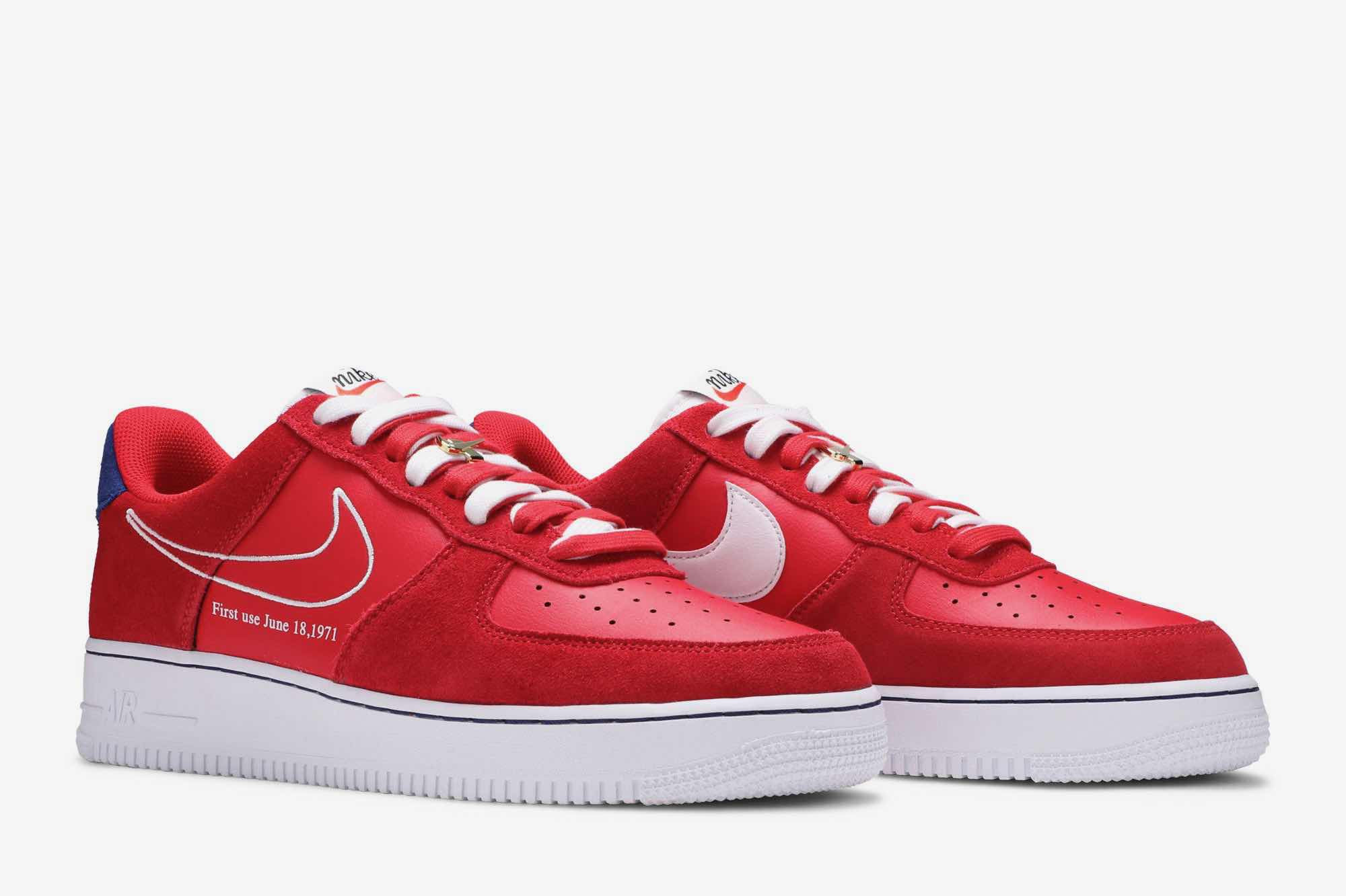Nike Air Force 1 ’07 LV8 ‘First Use - University Red’ DB3597-600 - Image 8