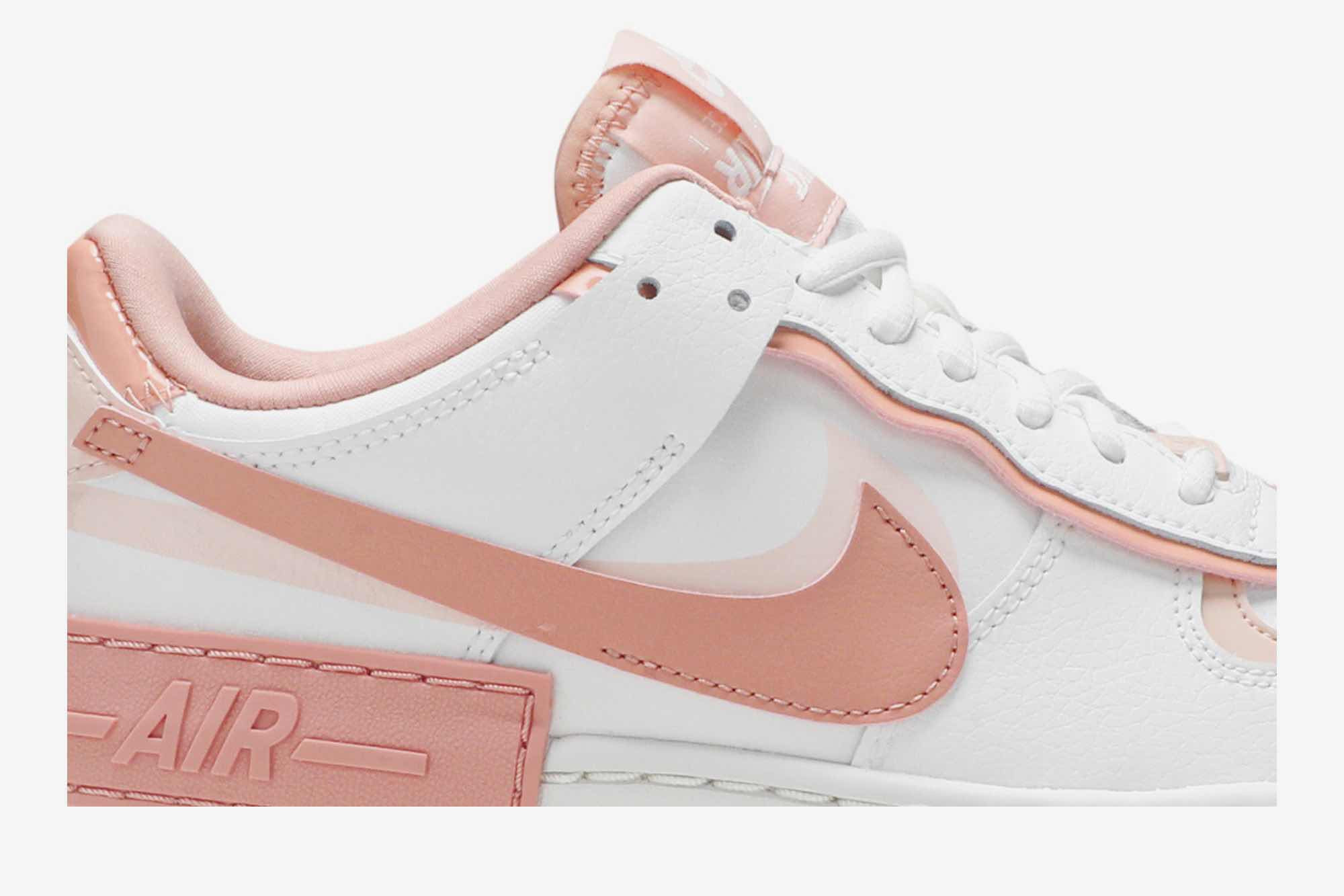 Nike Air Force 1 Shadow ‘White Coral Pink’ CJ1641-101 - Image 2