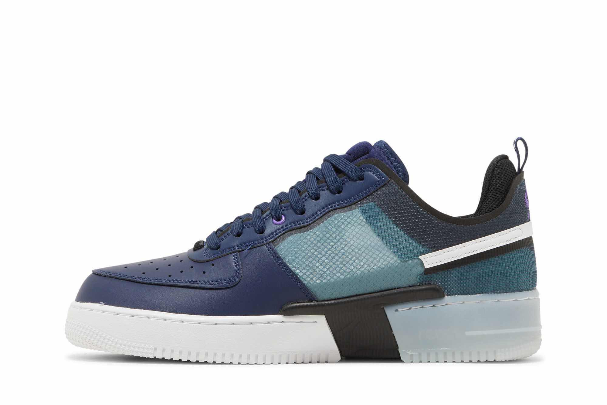 Nike Air Force 1 React ‘Midnight Navy Teal’ DM0573-400 - Image 3