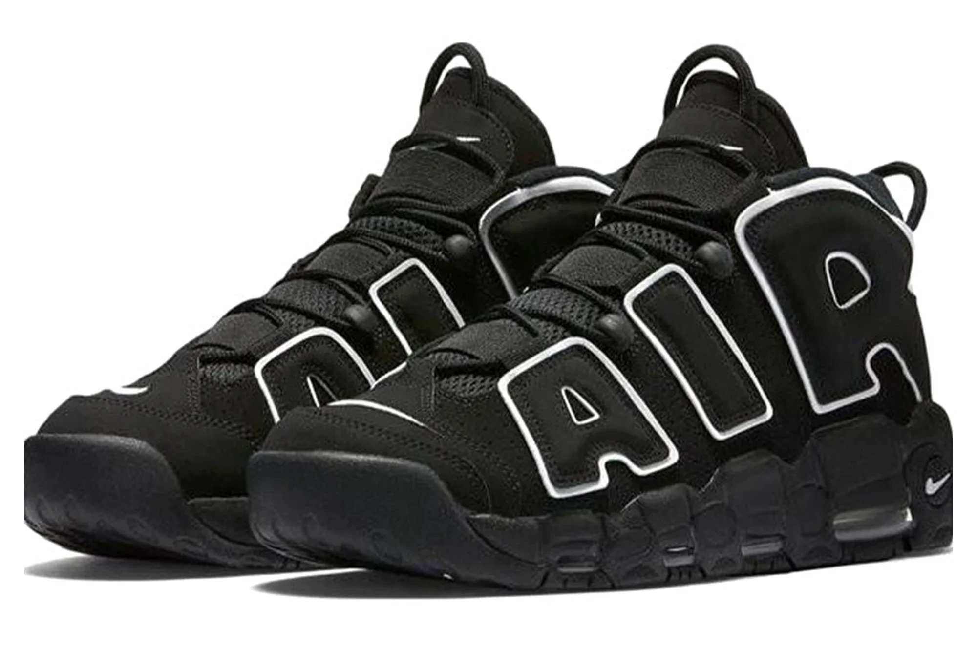 Nike Air More Uptempo 'Black White' 414962-002 - Image 3