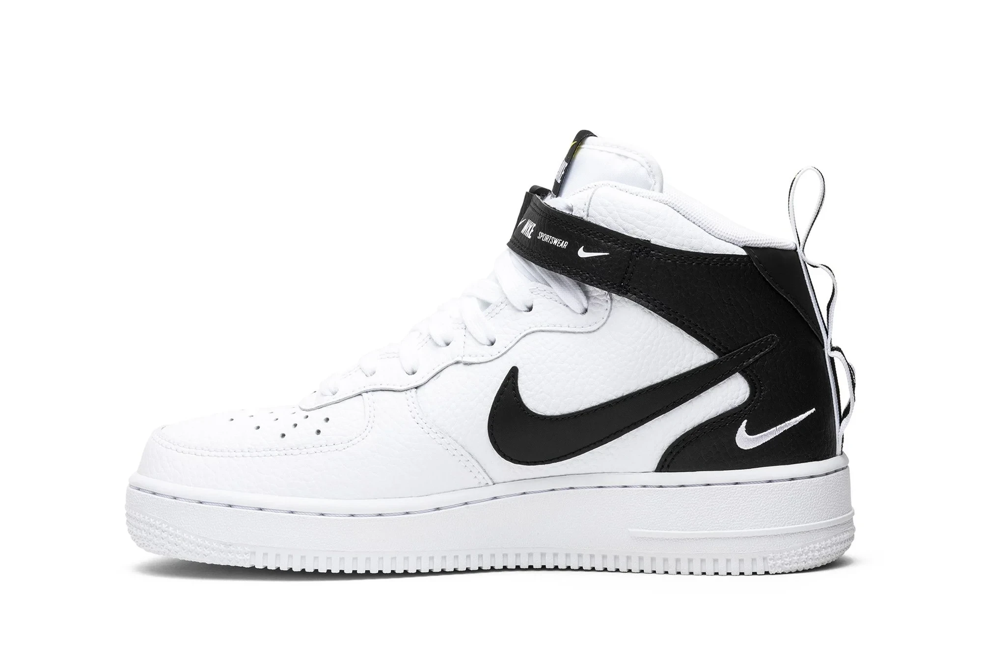 Nike Air Force 1 Mid '07 LV8 'White Black' 804609-103 - Image 3