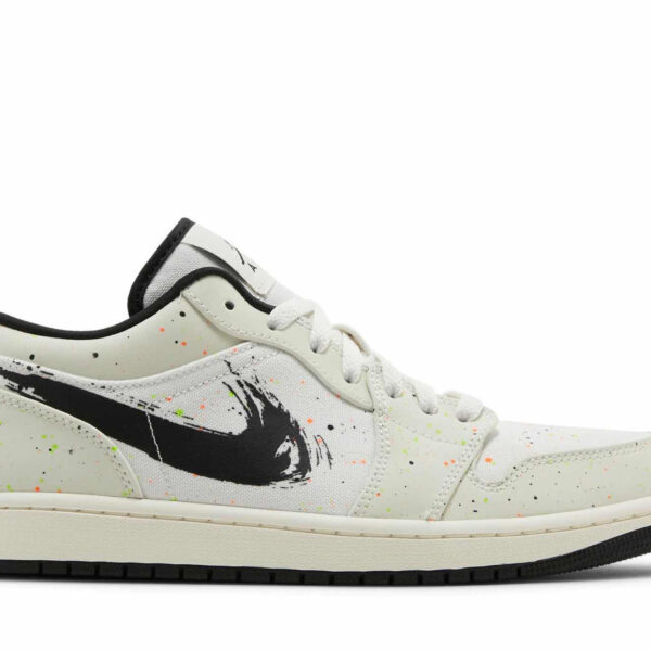Air Jordan 1 Low ‘Brushstroke Swoosh - Paint Splatter’ DM3528-100