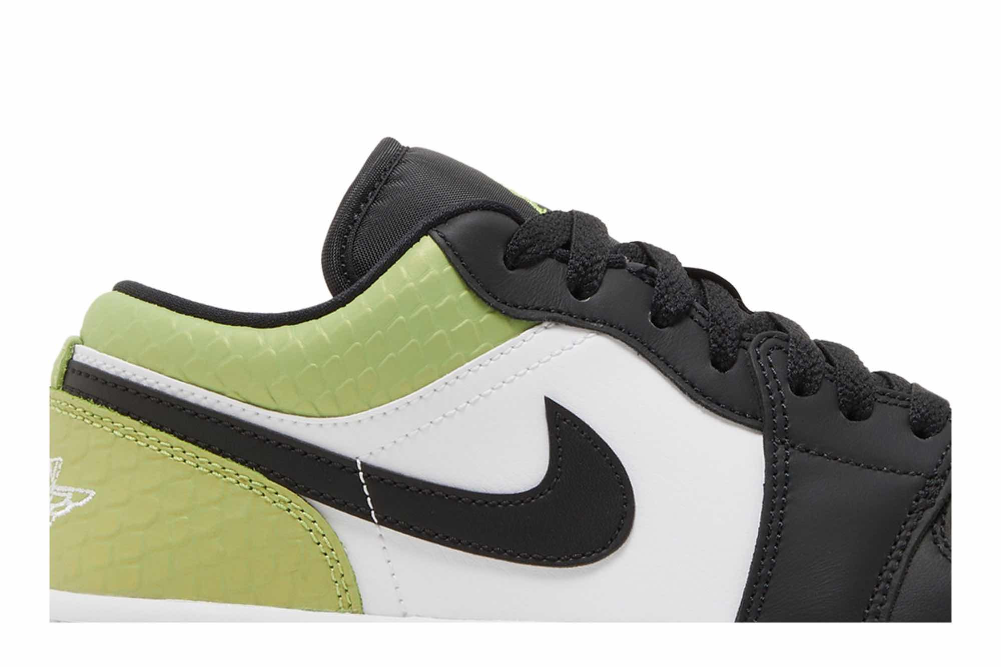 Air Jordan 1 Low SE ‘Vivid Green Snakeskin’ DX4446-301 - Image 2
