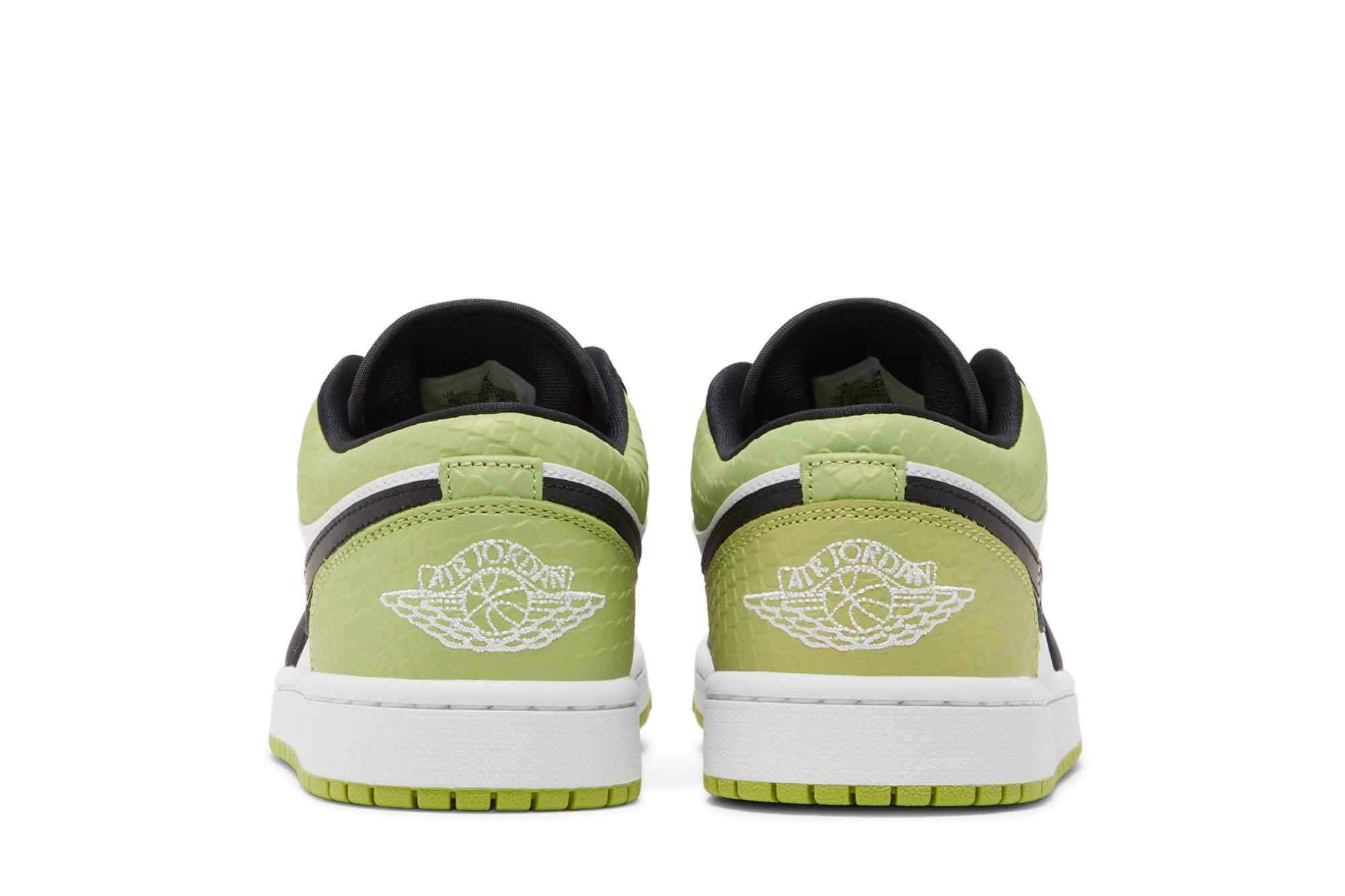 Air Jordan 1 Low SE ‘Vivid Green Snakeskin’ DX4446-301 - Image 6