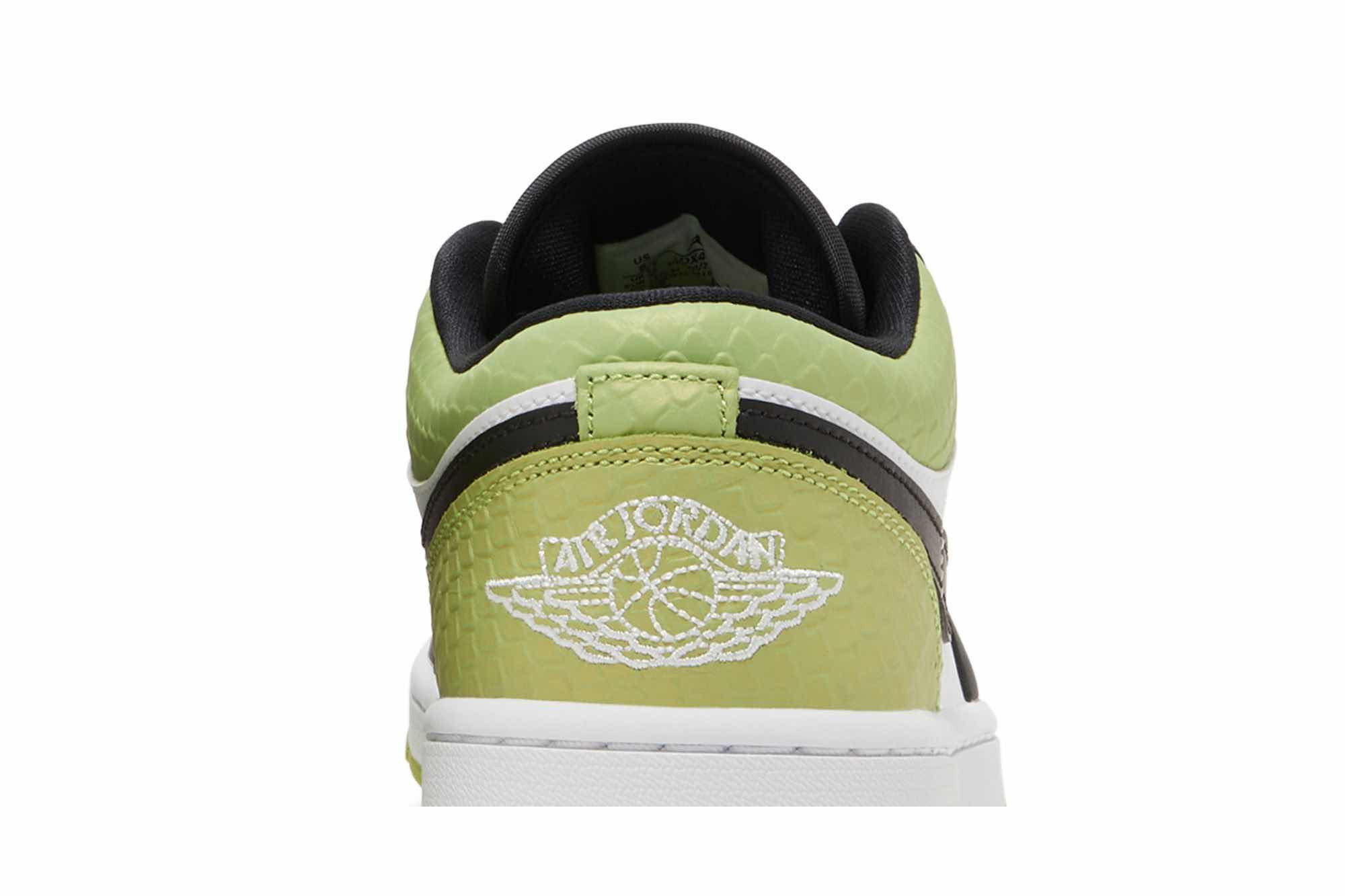 Air Jordan 1 Low SE ‘Vivid Green Snakeskin’ DX4446-301 - Image 7
