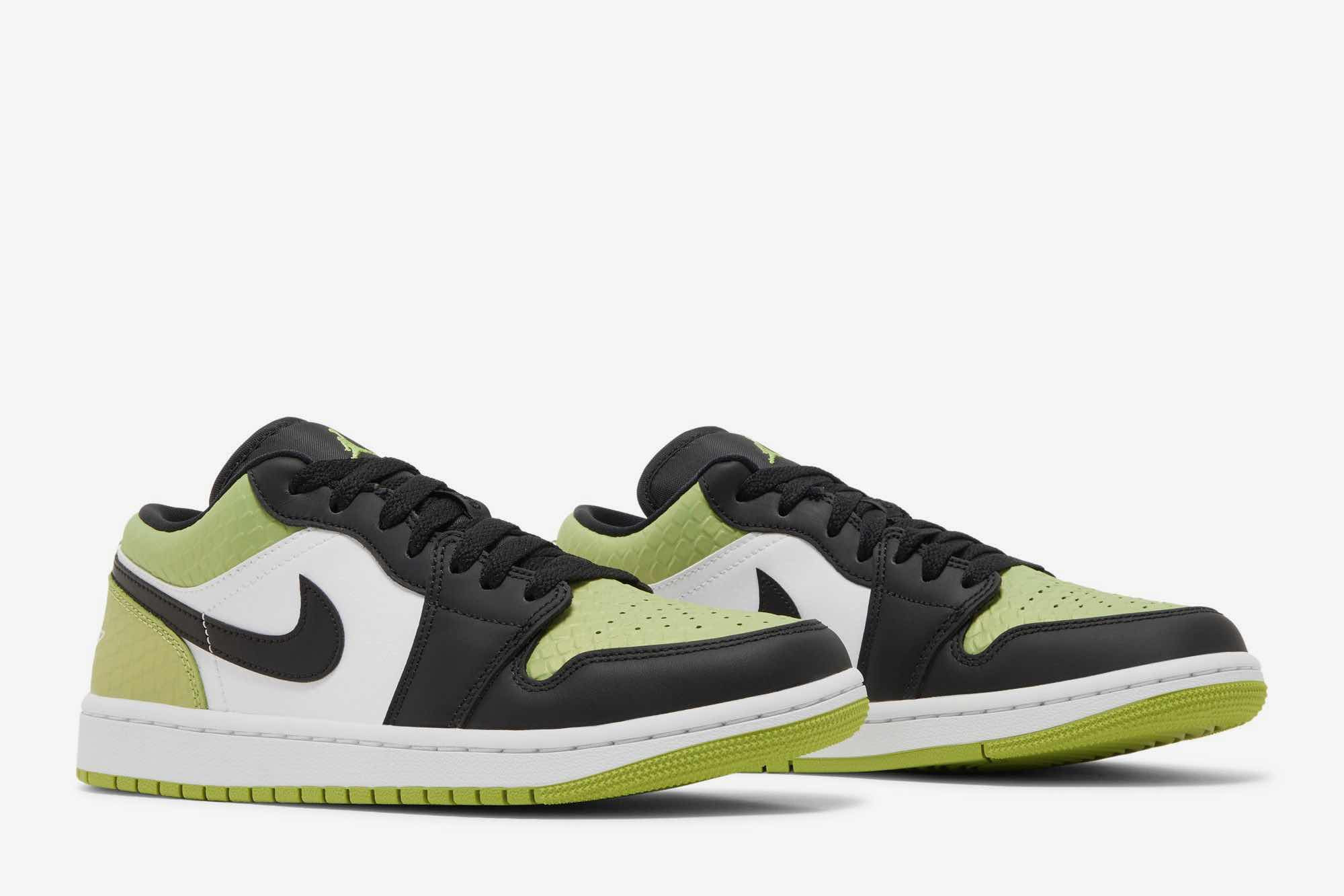 Air Jordan 1 Low SE ‘Vivid Green Snakeskin’ DX4446-301 - Image 8
