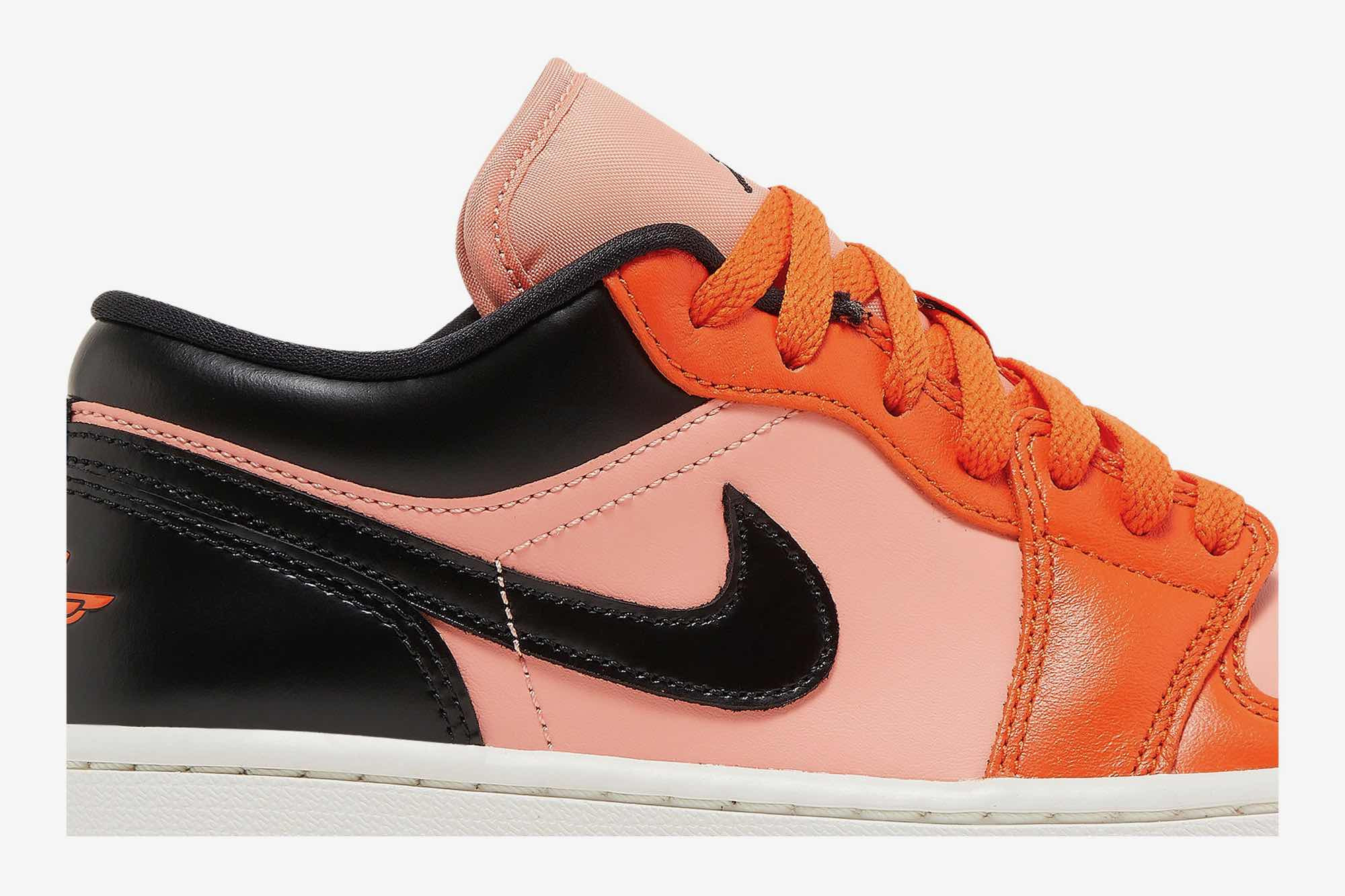 Air Jordan 1 Low SE ‘Rush Orange Black’ DM3379-600 - Image 2