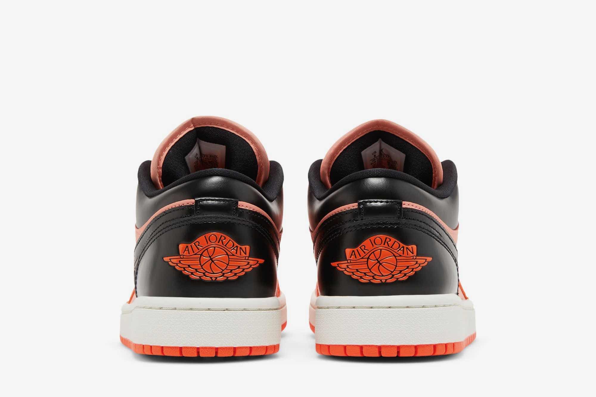 Air Jordan 1 Low SE ‘Rush Orange Black’ DM3379-600 - Image 6