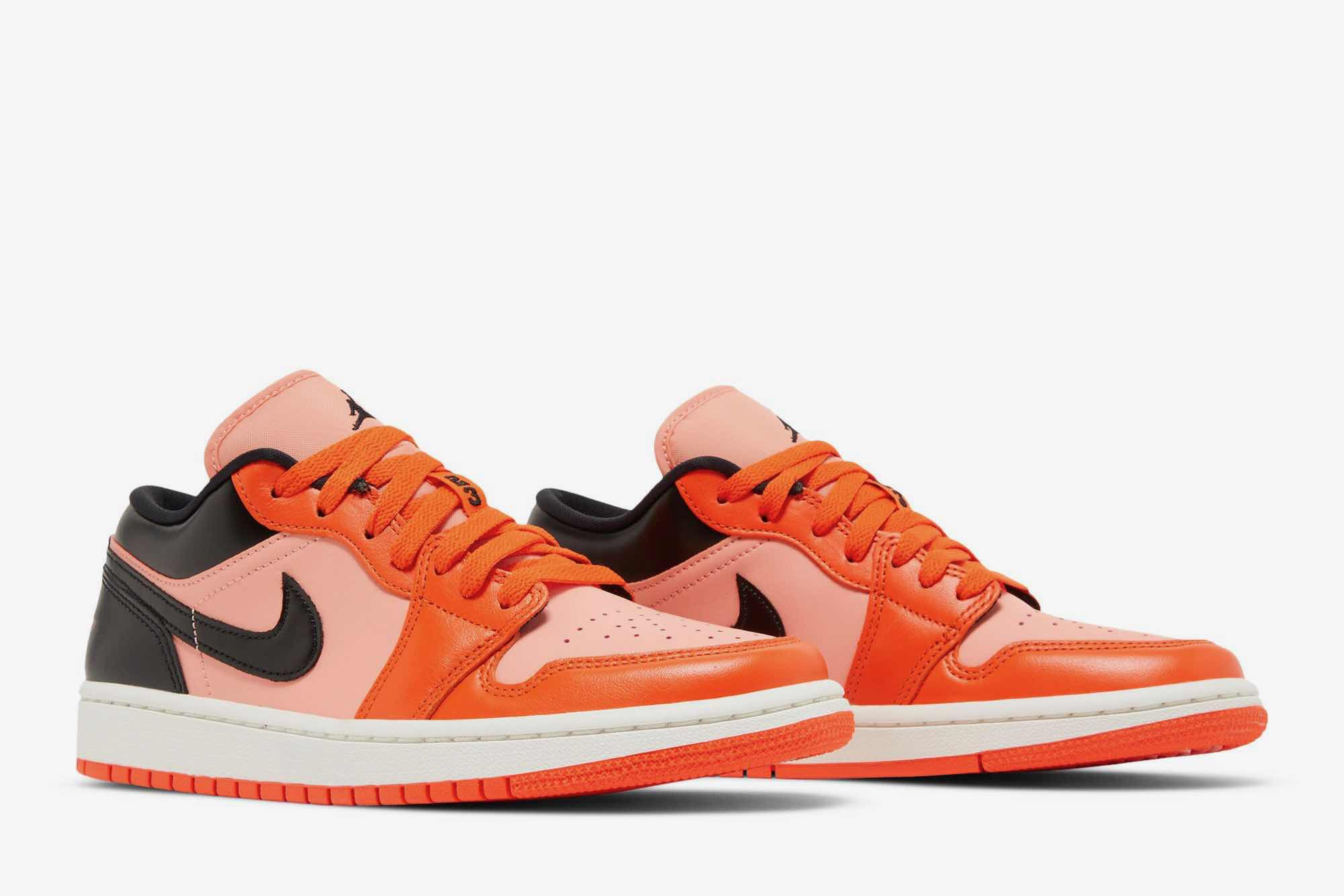 Air Jordan 1 Low SE ‘Rush Orange Black’ DM3379-600 - Image 8