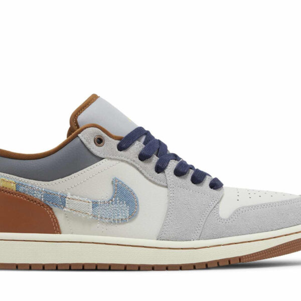 Air Jordan 1 Low SE ‘Phantom Repaired Denim Swoosh’ FZ5042-041