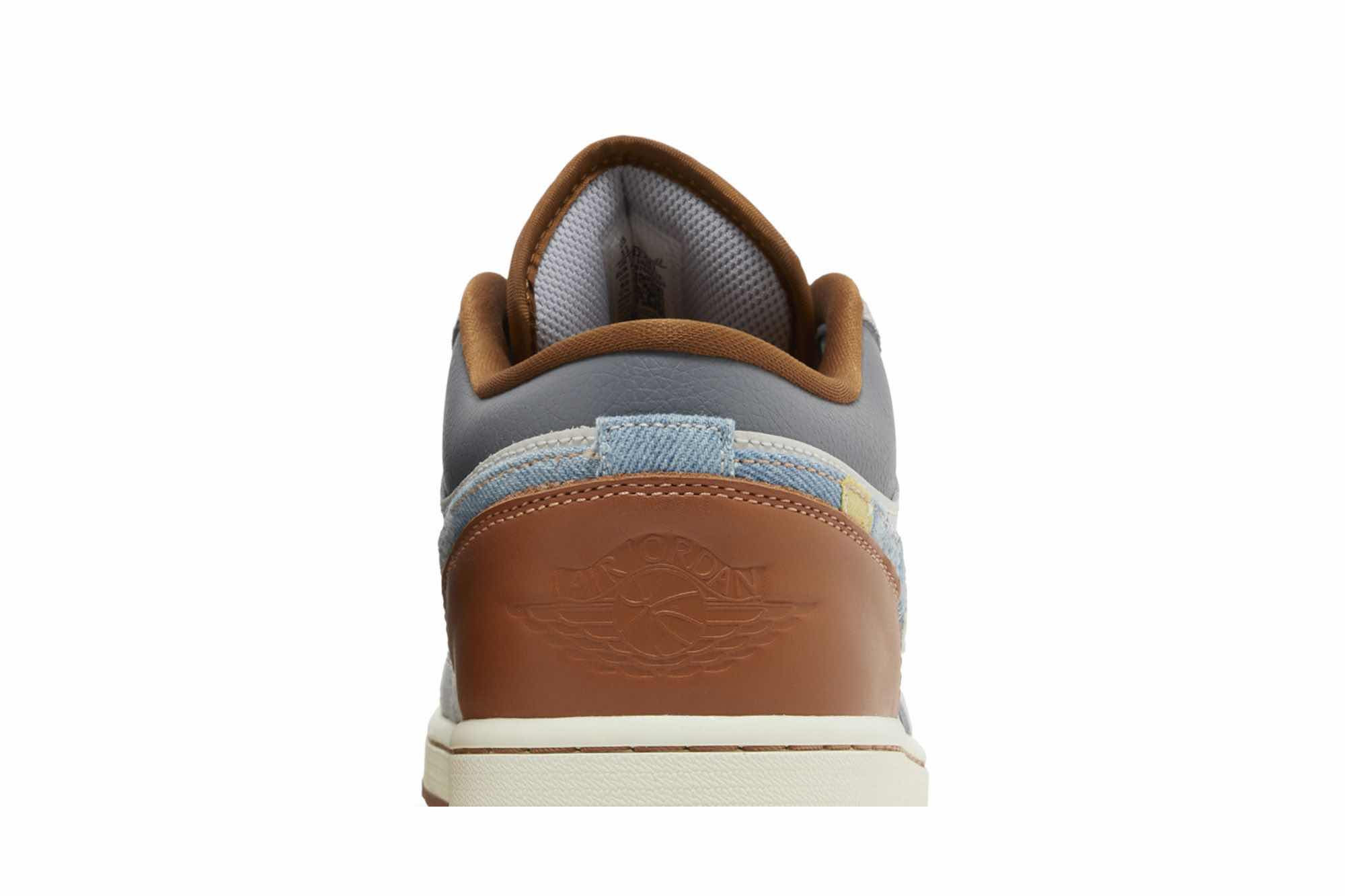 Air Jordan 1 Low SE ‘Phantom Repaired Denim Swoosh’ FZ5042-041 - Image 7