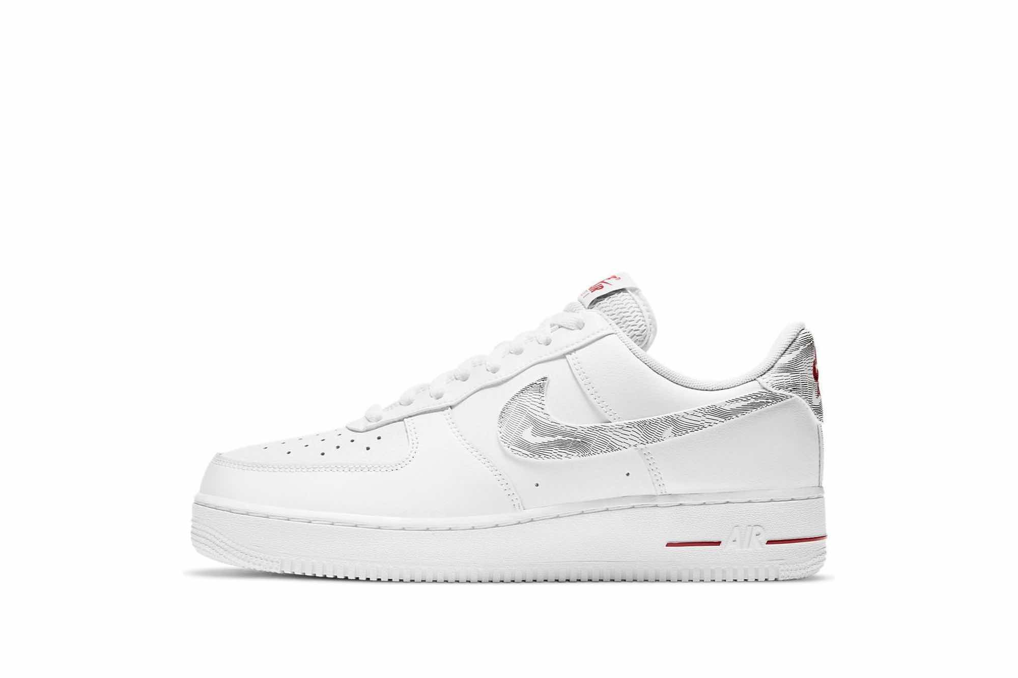 Nike Air Force 1 Low ‘Topography Pack - White University Red’ DH3941-100