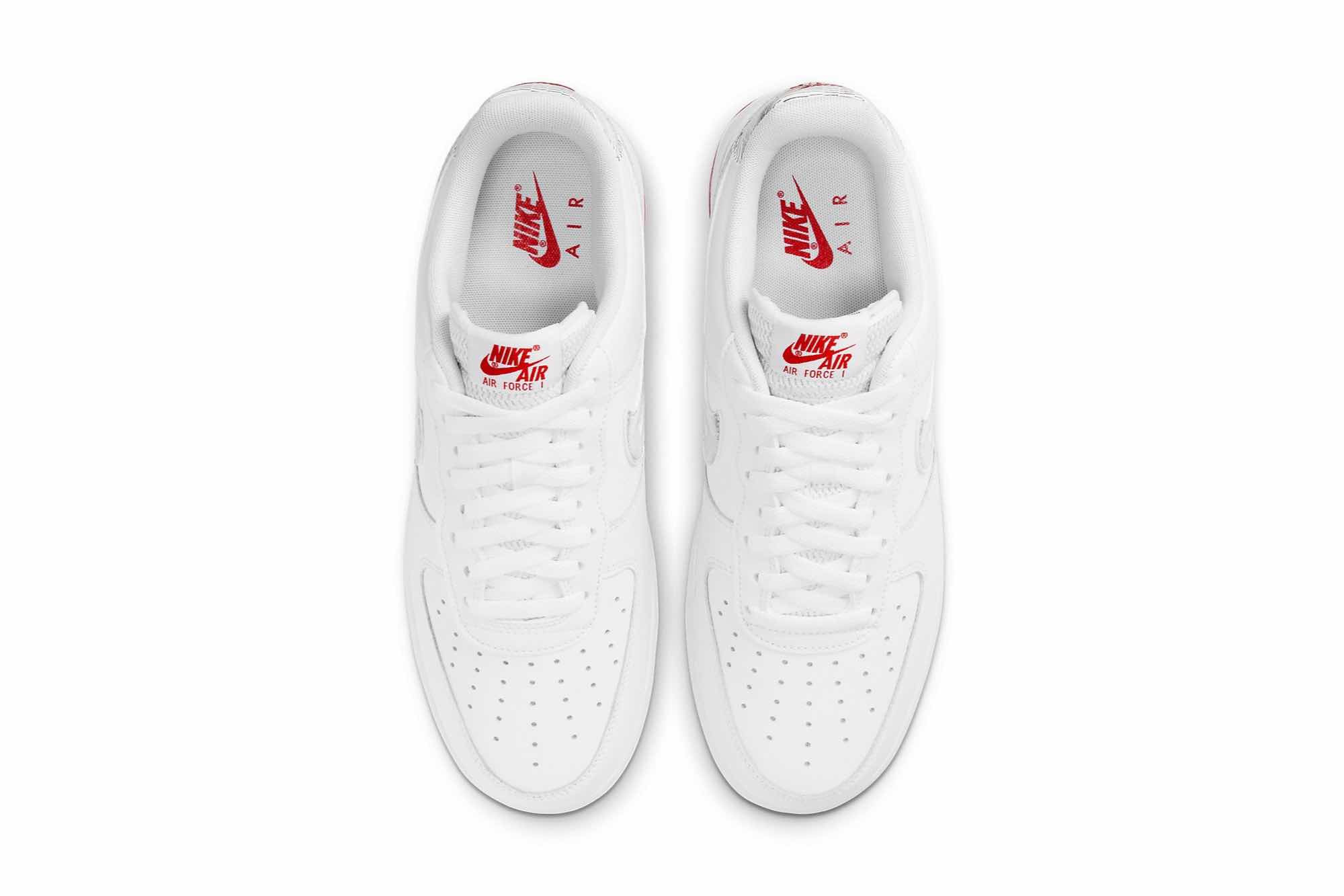 Nike Air Force 1 Low ‘Topography Pack - White University Red’ DH3941-100 - Image 4