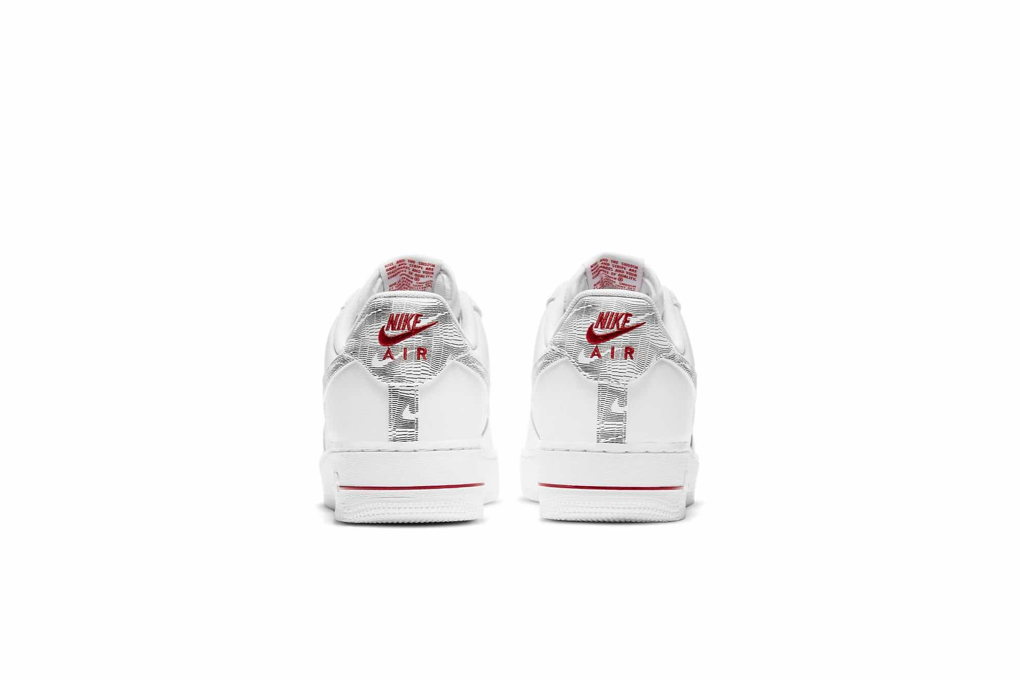 Nike Air Force 1 Low ‘Topography Pack - White University Red’ DH3941-100 - Image 5